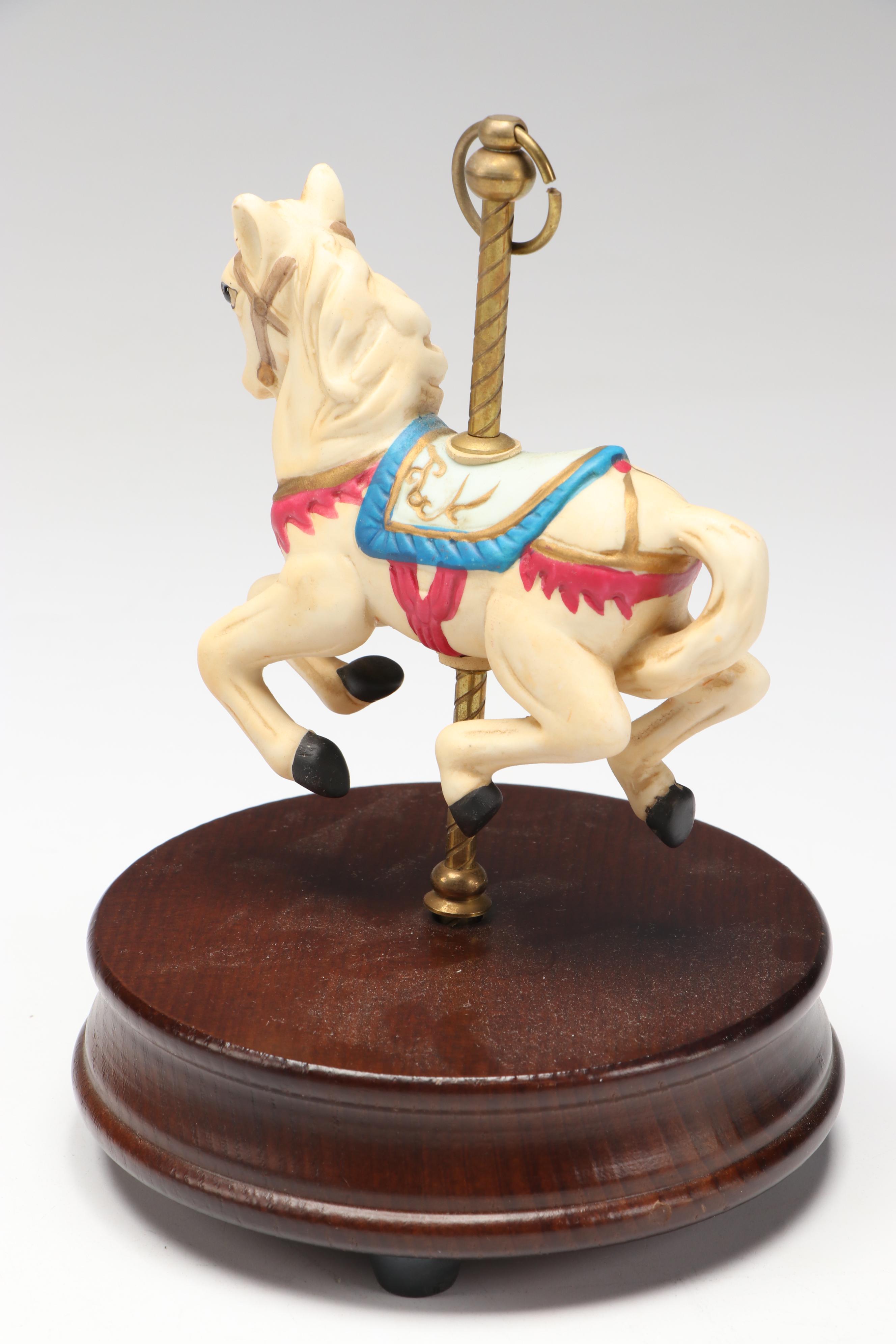 Hallmark "Lionelville" Keepsake Ornament with Carousel Horse Music Box and More