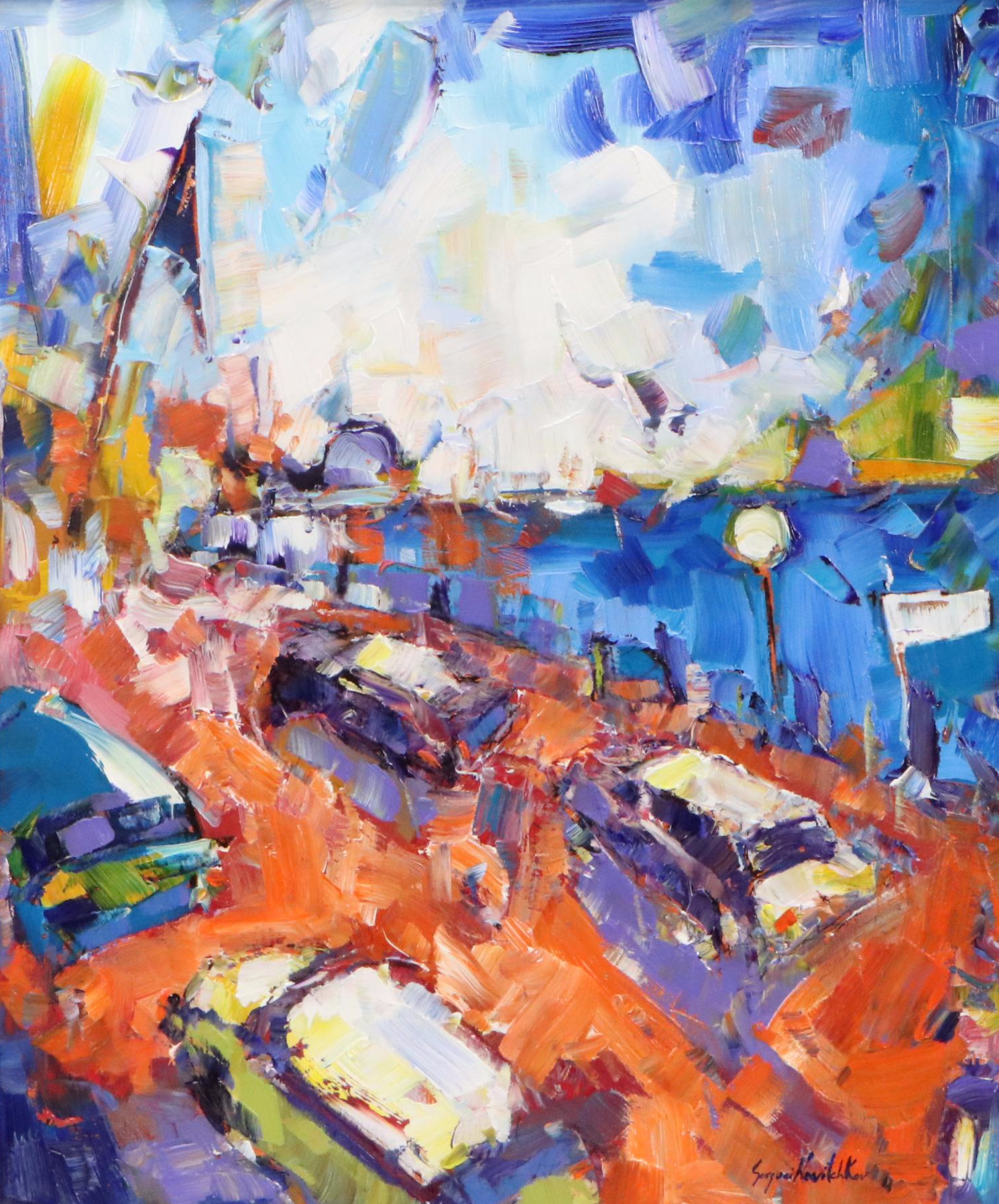 Serguei Novitchkov Oil Painting "Santa Monica, California," 2025