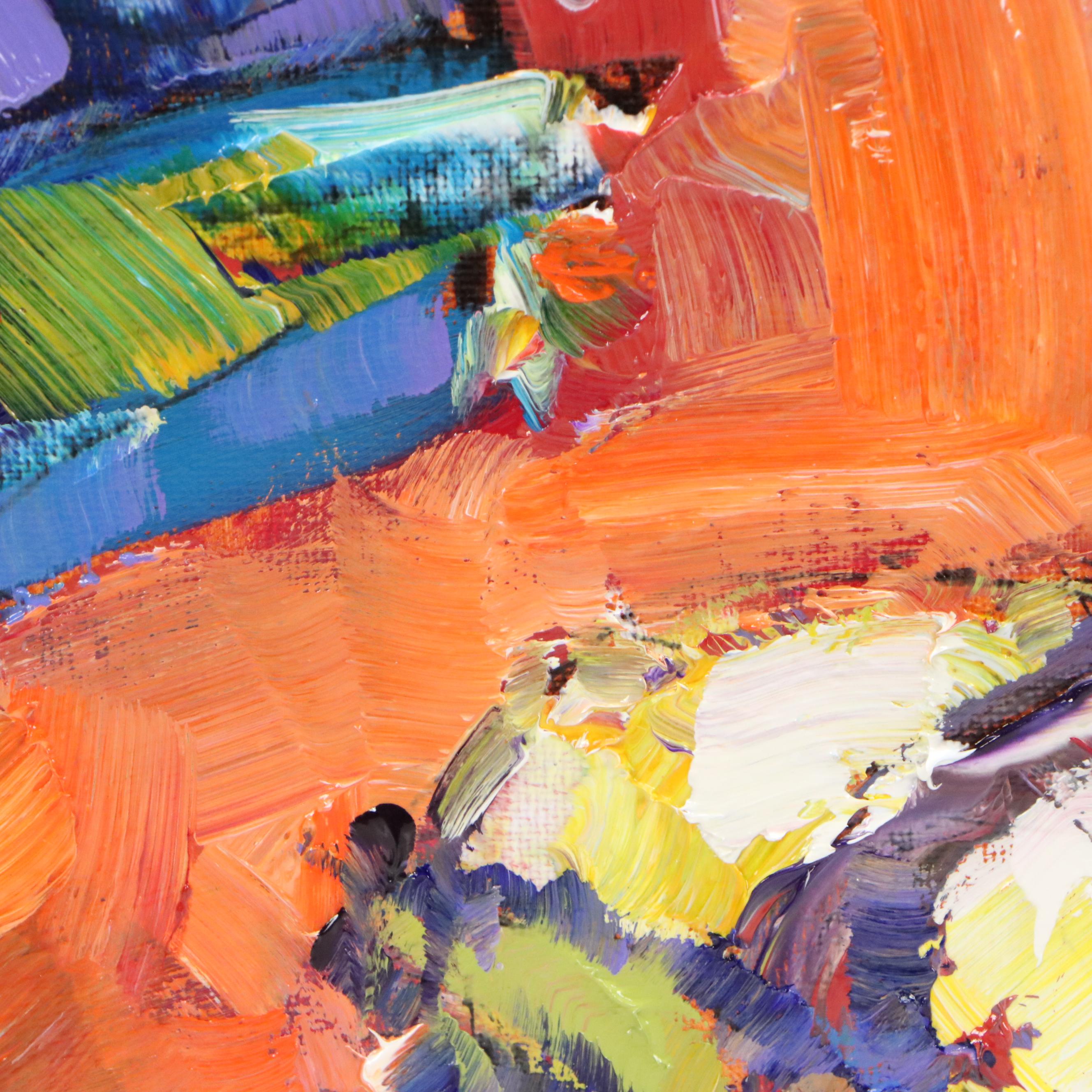 Serguei Novitchkov Oil Painting "Santa Monica, California," 2025