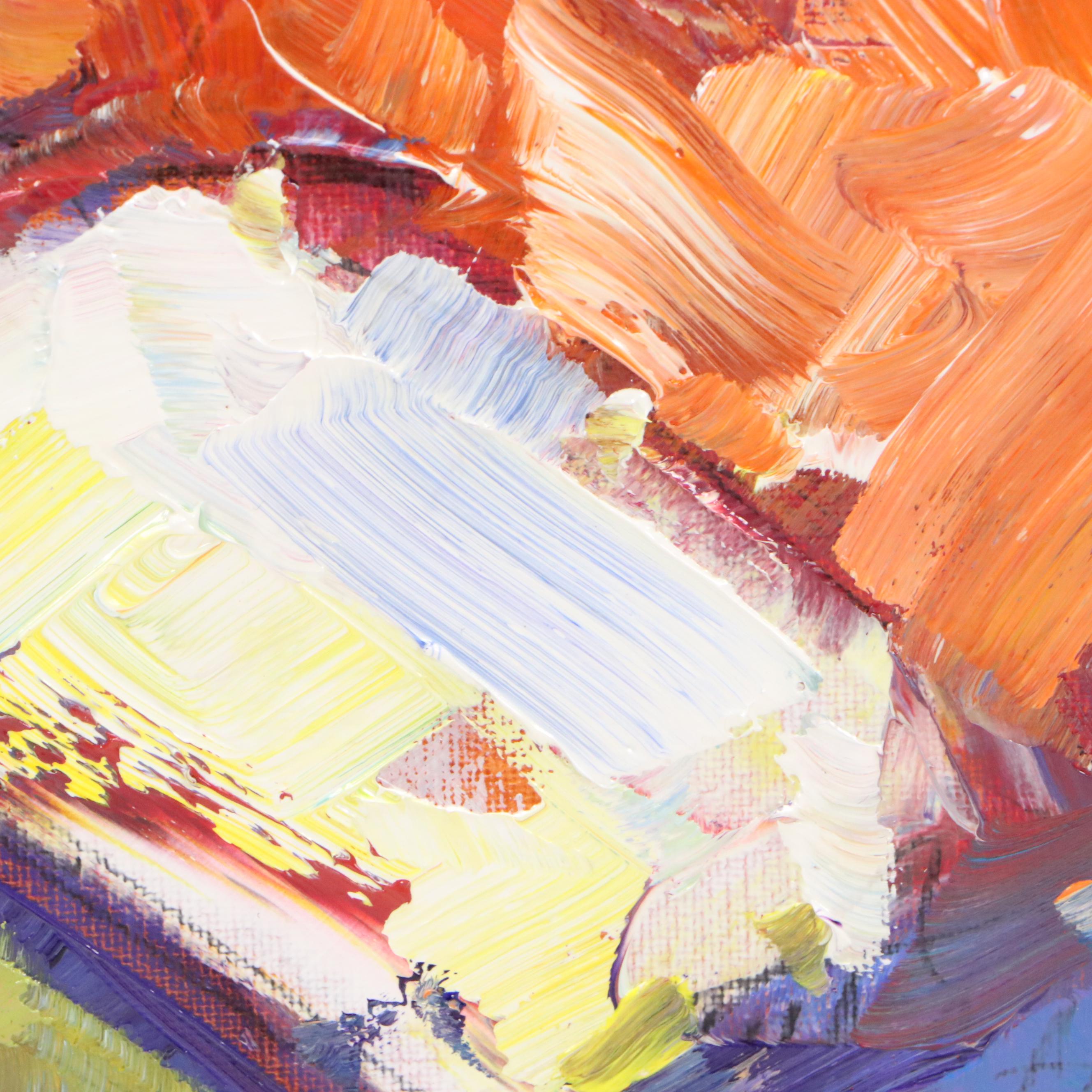 Serguei Novitchkov Oil Painting "Santa Monica, California," 2025