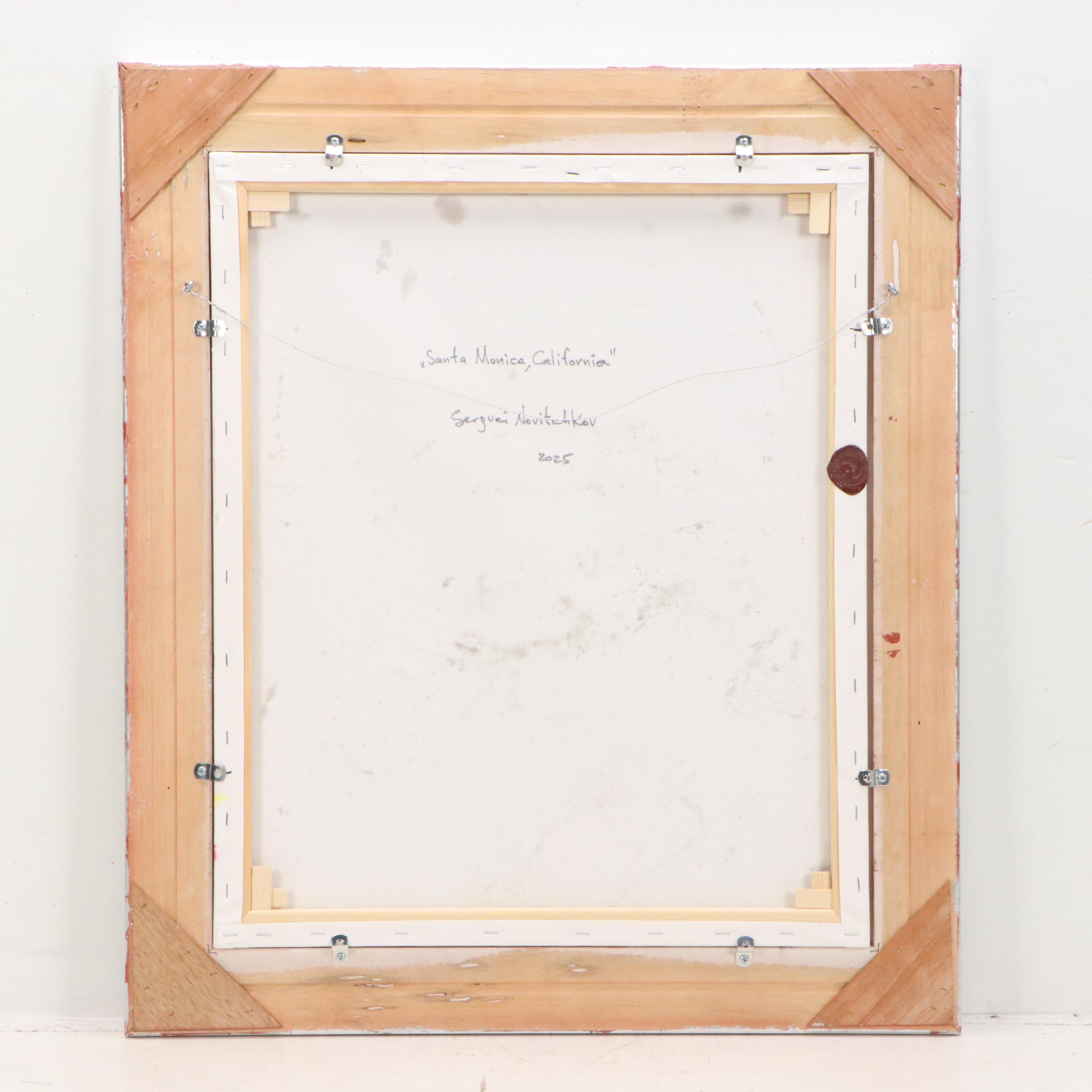 Serguei Novitchkov Oil Painting "Santa Monica, California," 2025