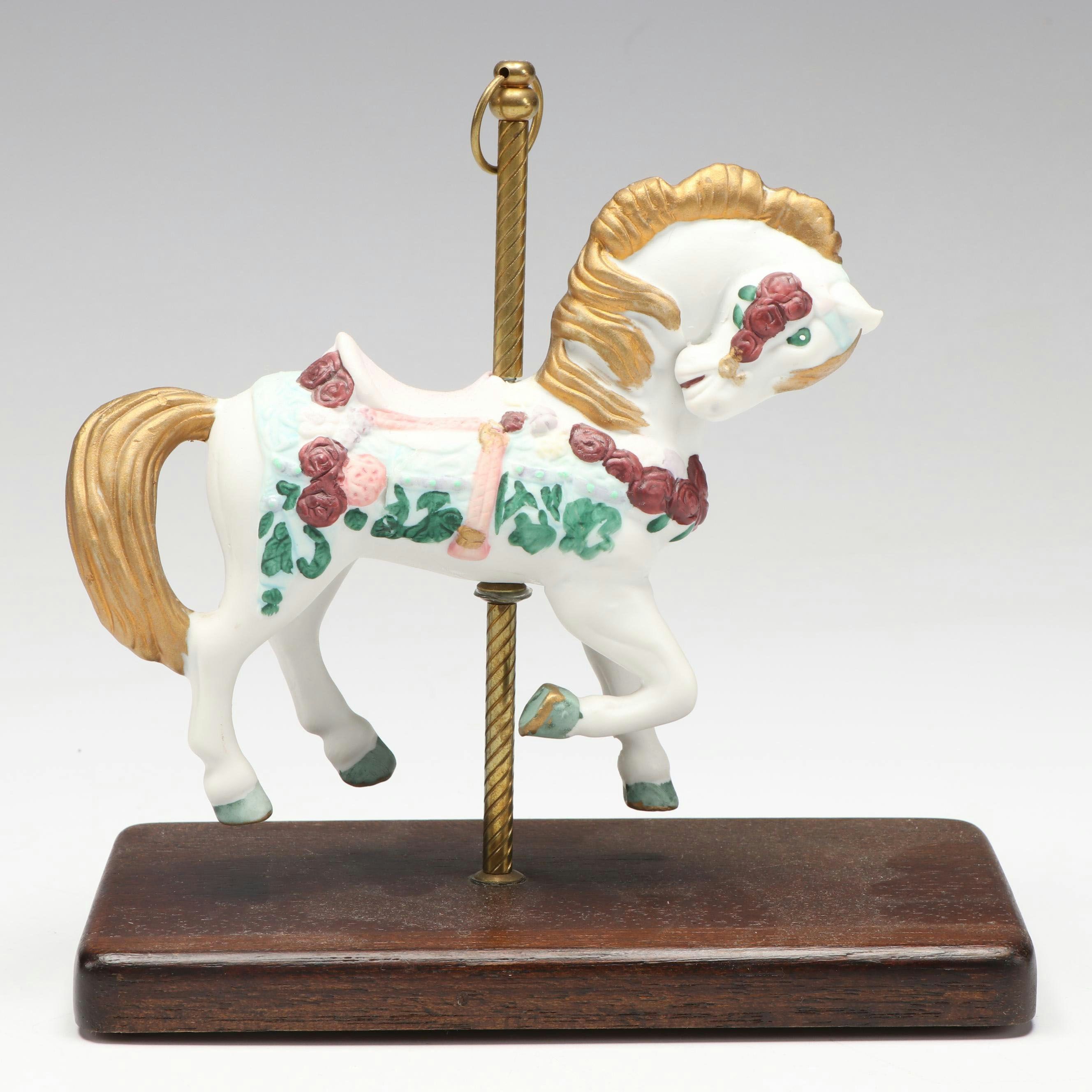 Hallmark "Lionelville" Keepsake Ornament with Carousel Horse Music Box and More