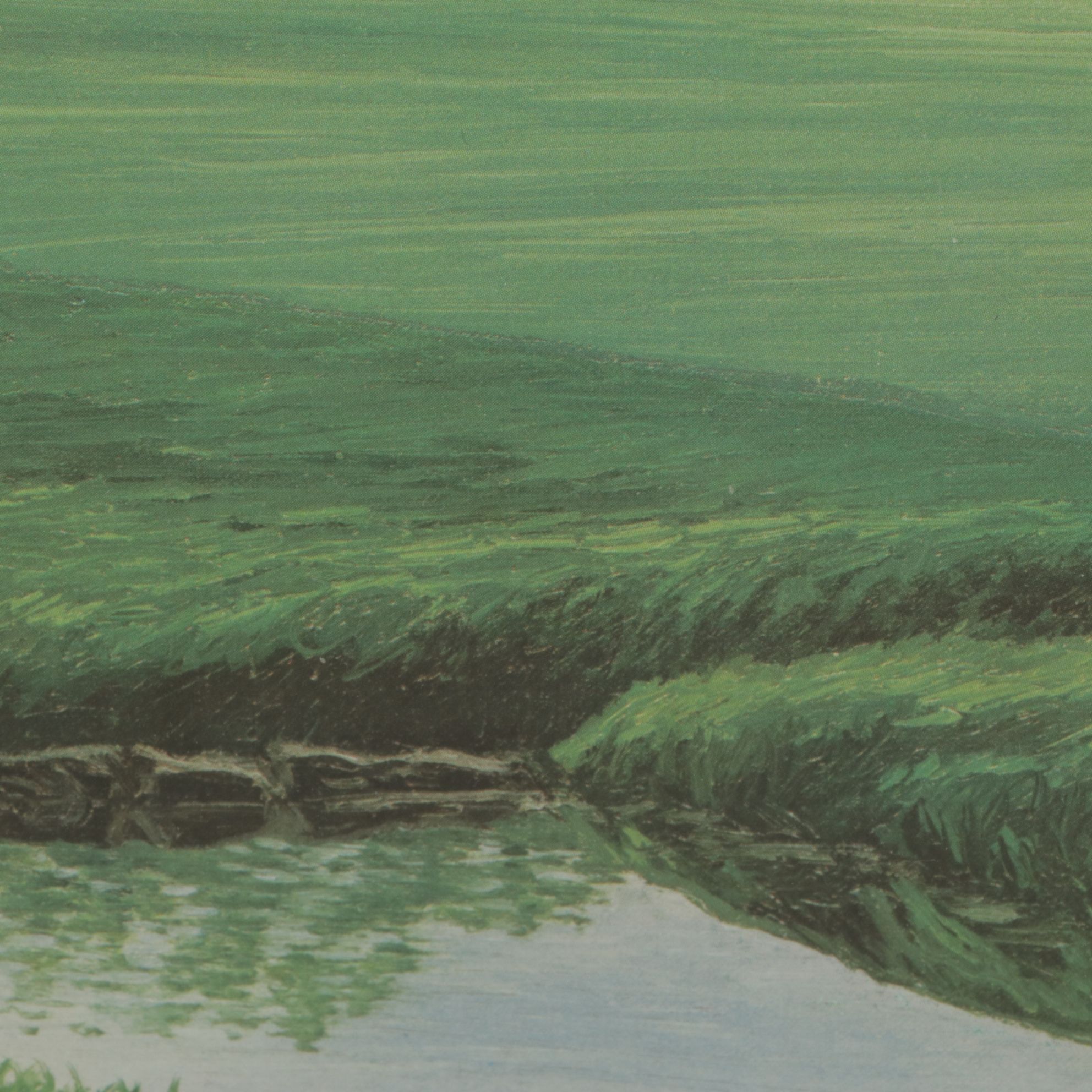 Linda Hartough Offset Lithograph "18th Hole - Muirfield Village Golf Club", 1993