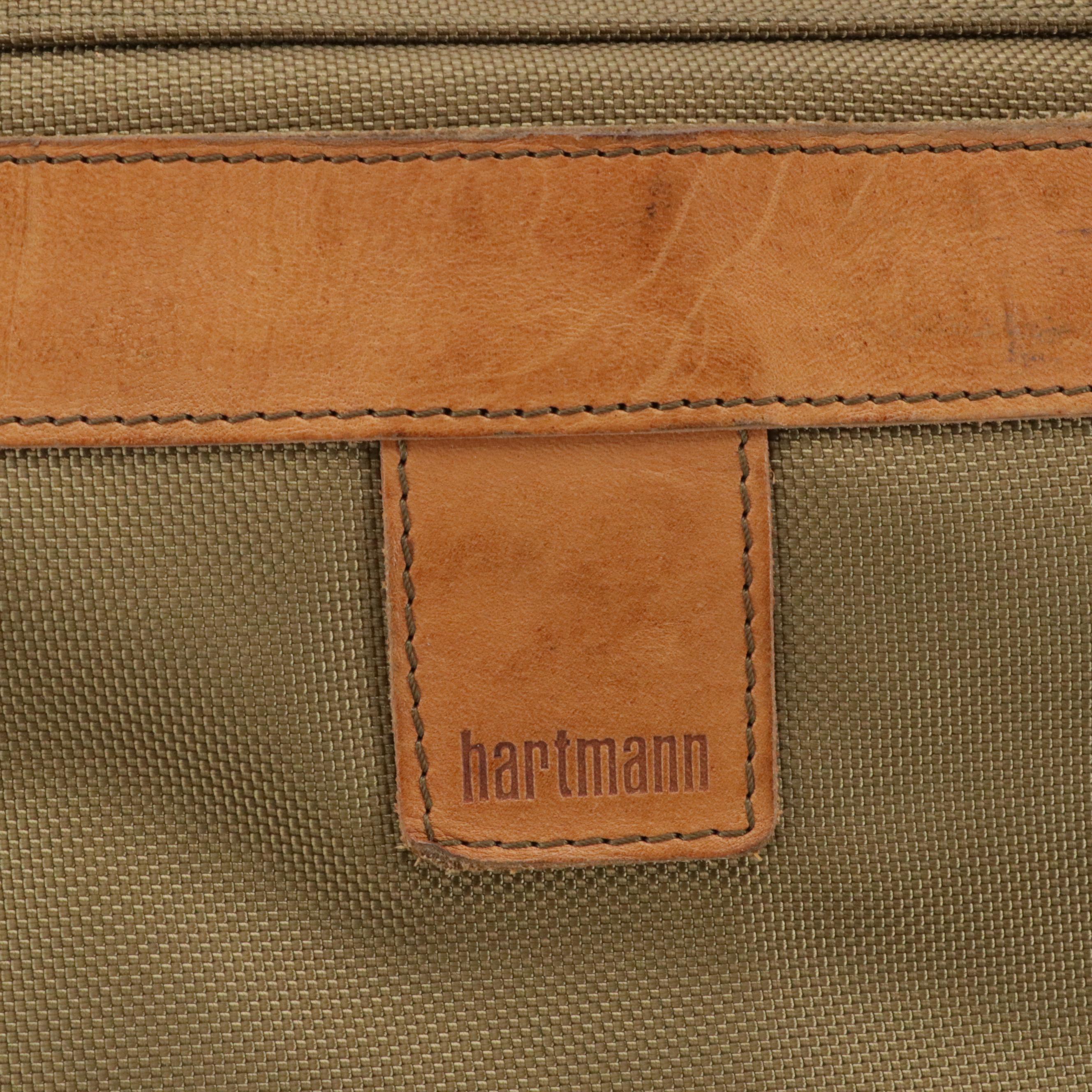 Hartmann Luggage Duffle & Garment Bags Beige Ballistic Nylon, Brown Leather Trim