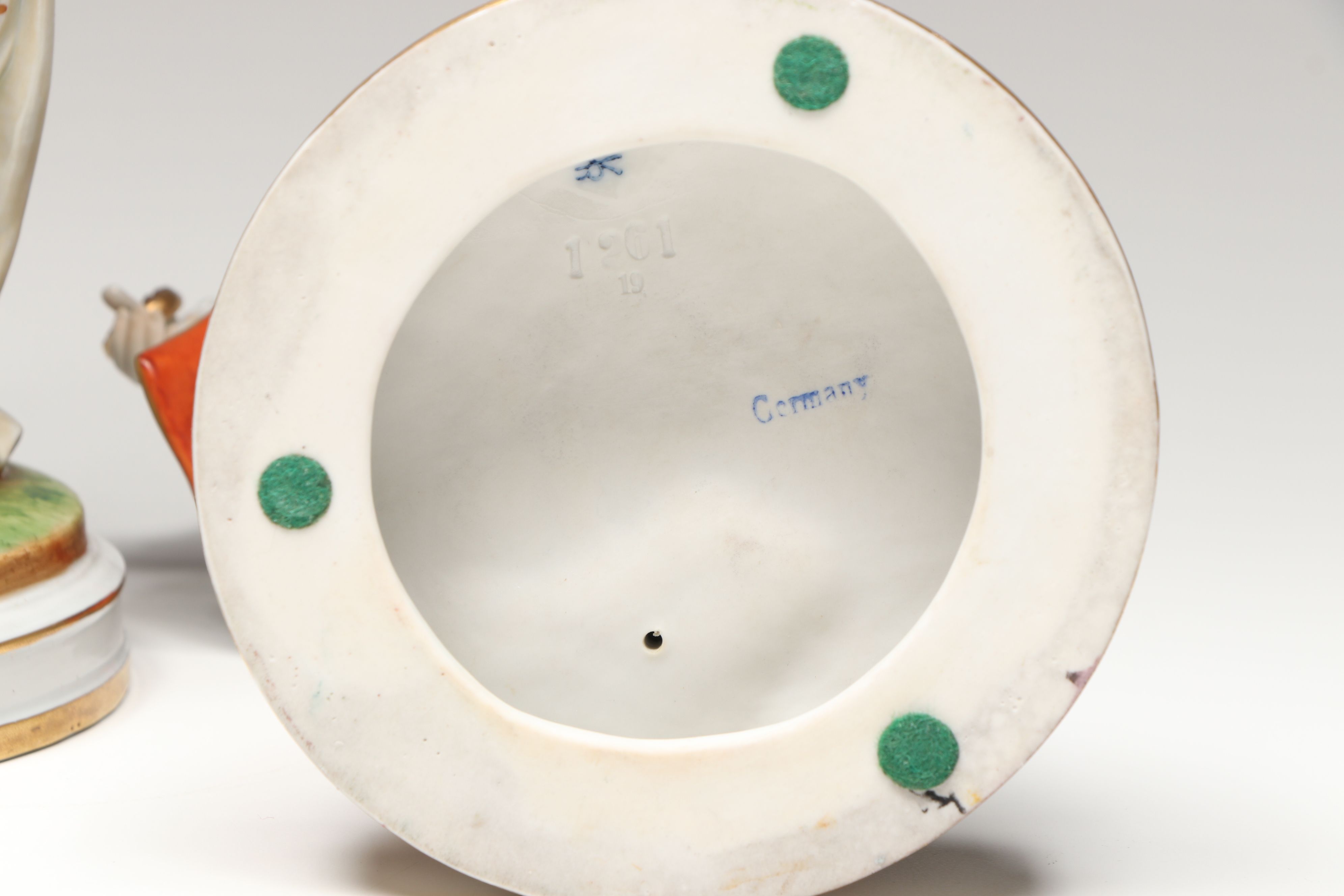 Schiebe-Alsbach Rococo Style German Porcelain Figurines, Mid 20th Century