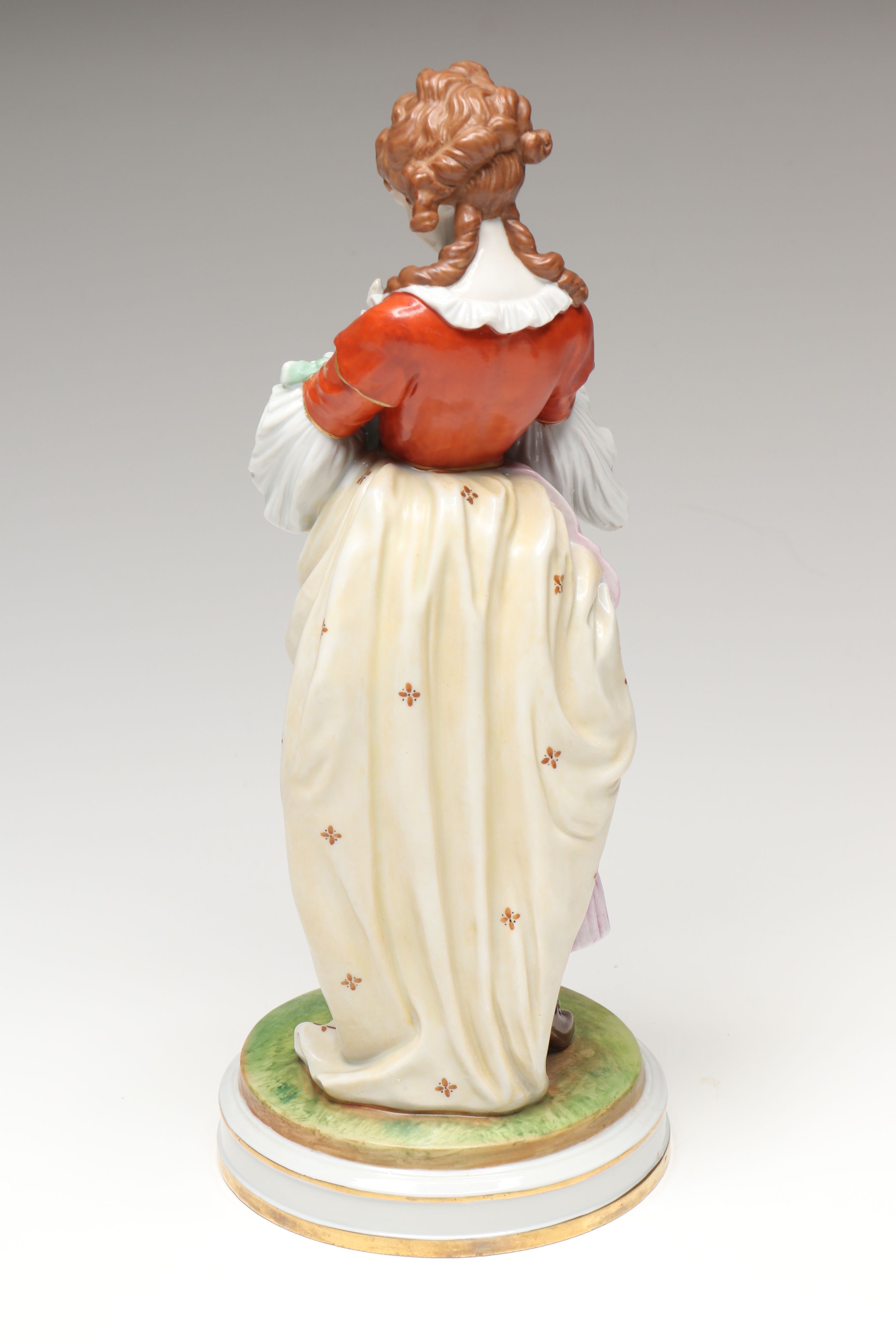 Schiebe-Alsbach Rococo Style German Porcelain Figurines, Mid 20th Century