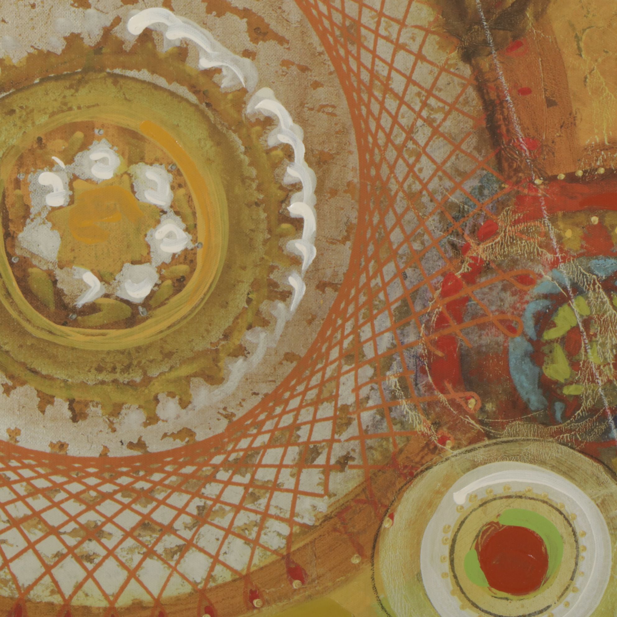 Leila Embellished Giclee on Canvas "Momentary", 2010