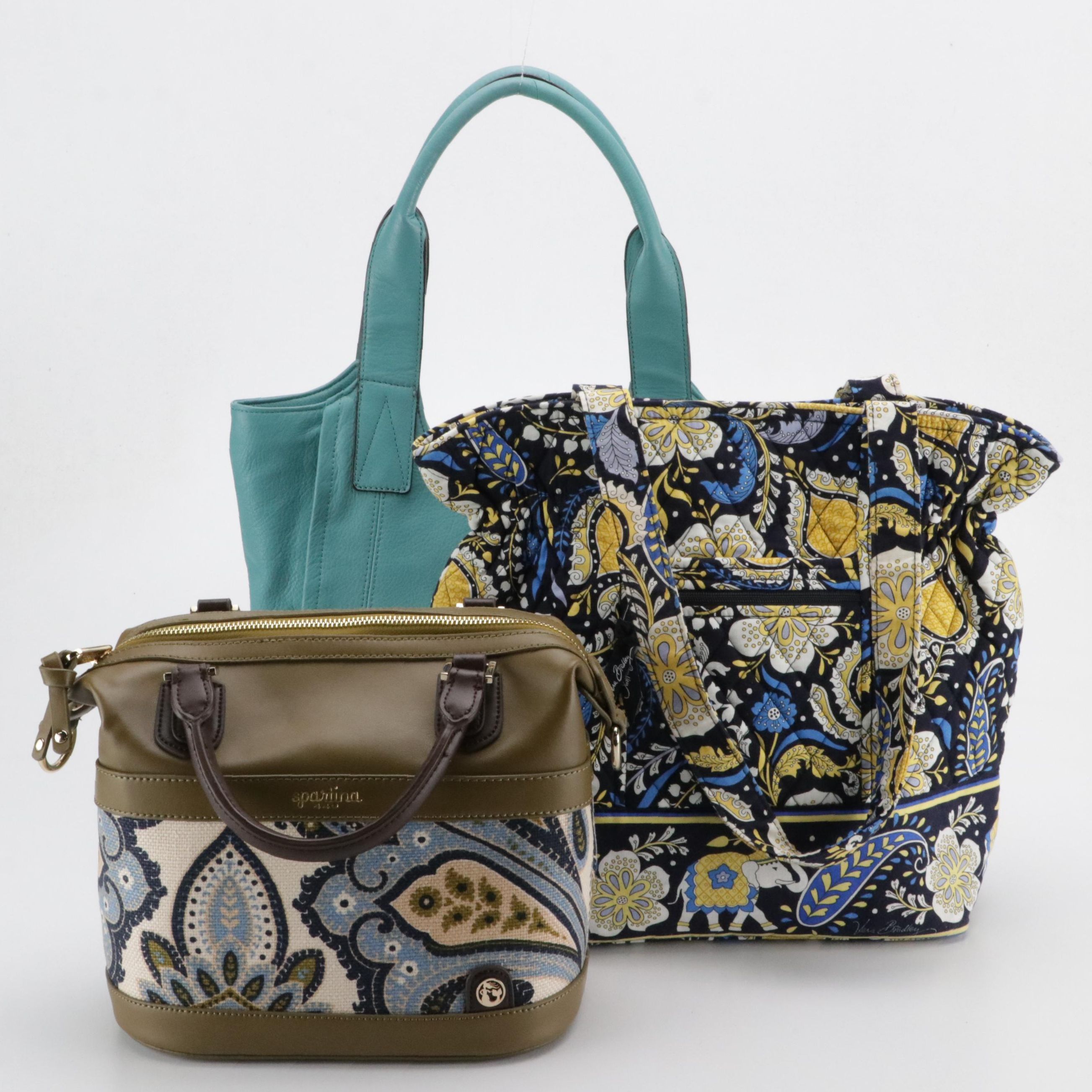 Spartina Paisley Linen & Leather, B Makowsky Leather & Vera Bradley Shoulder Bag