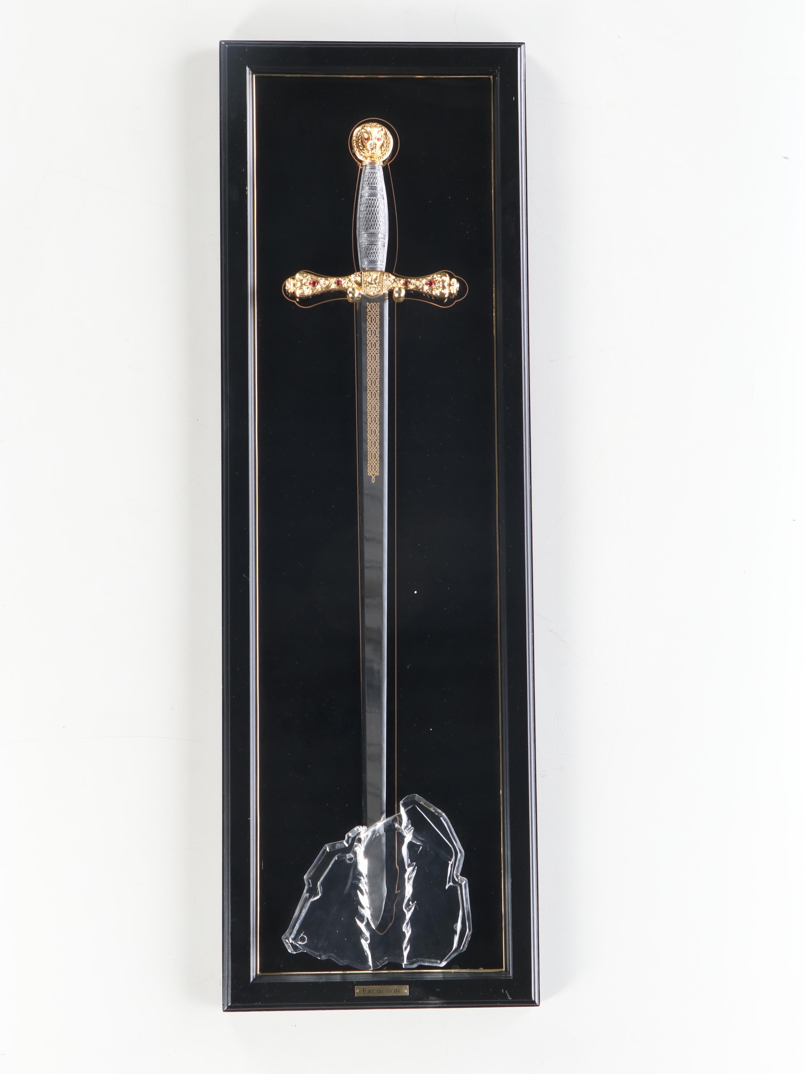 The Franklin Mint "Excalibur" Mounted Replica Sword