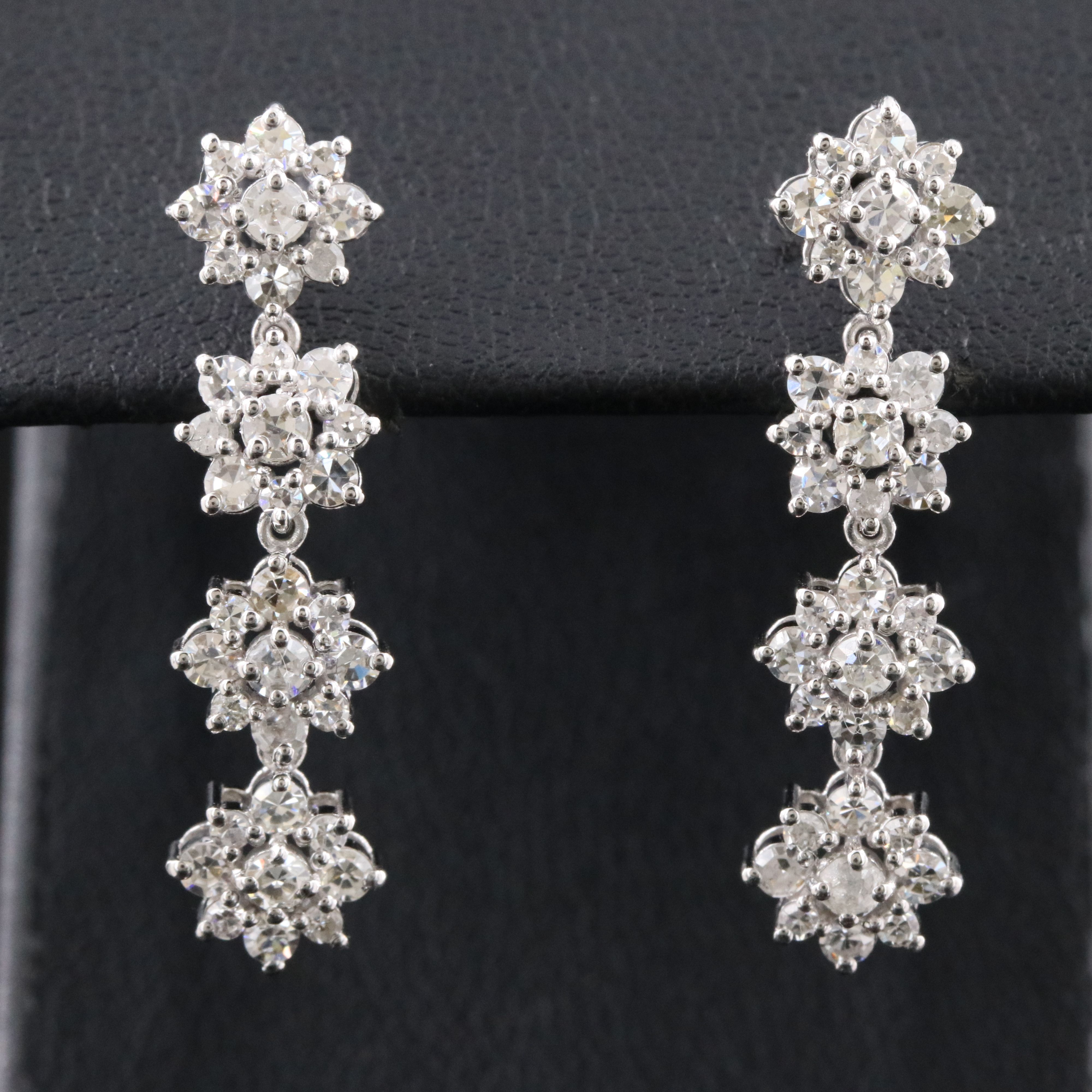 14K 1.66 CTW Diamond Drop Earrings