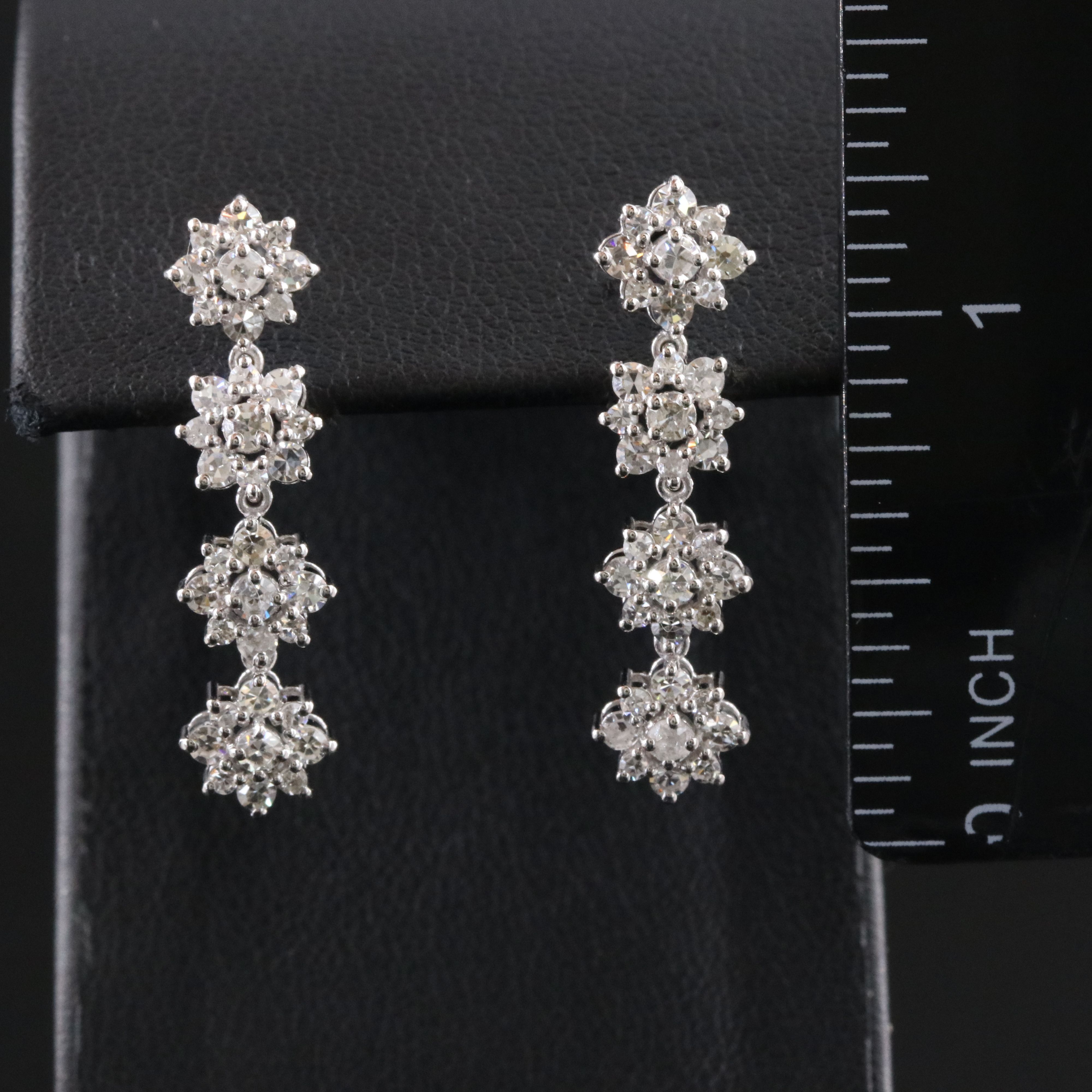 14K 1.66 CTW Diamond Drop Earrings