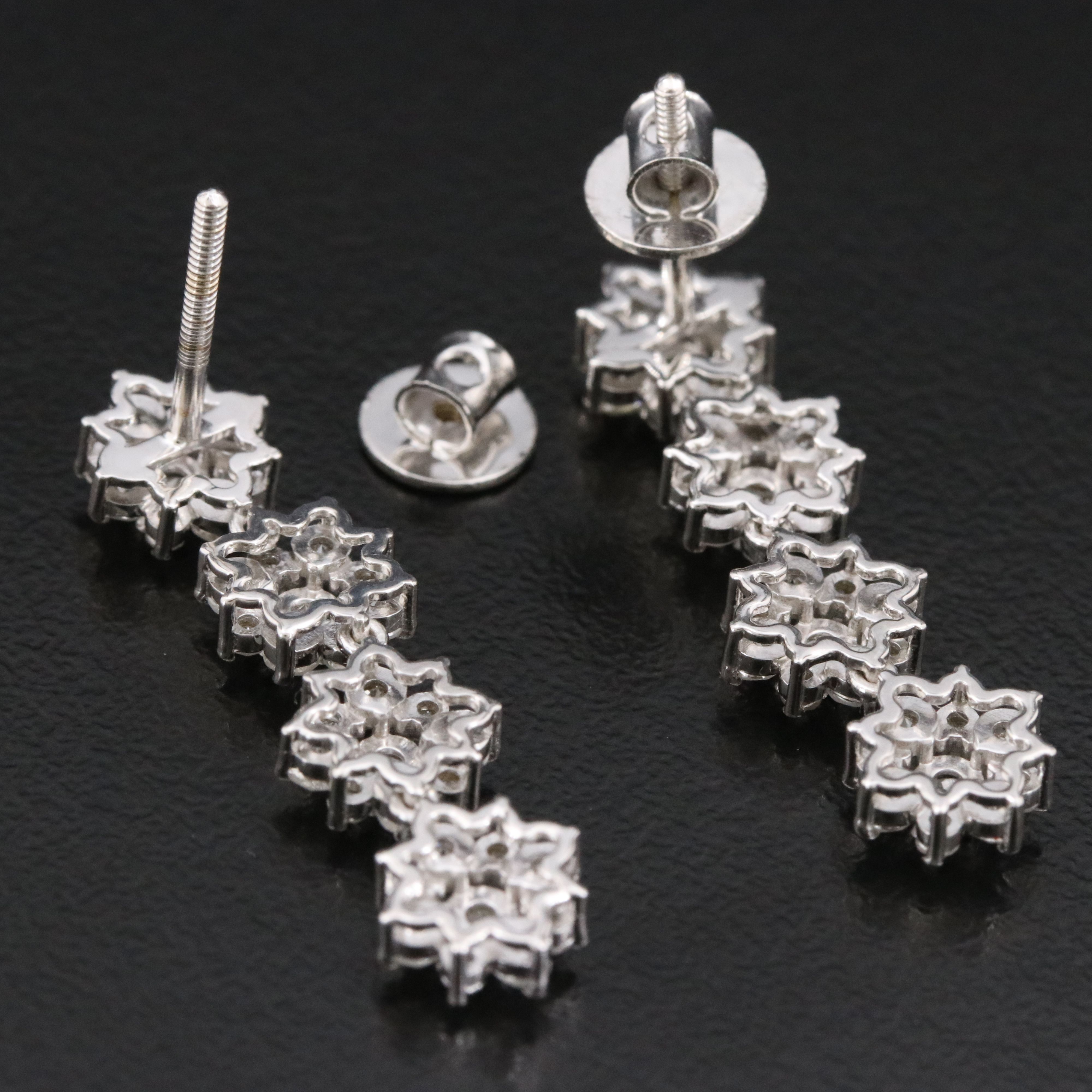 14K 1.66 CTW Diamond Drop Earrings