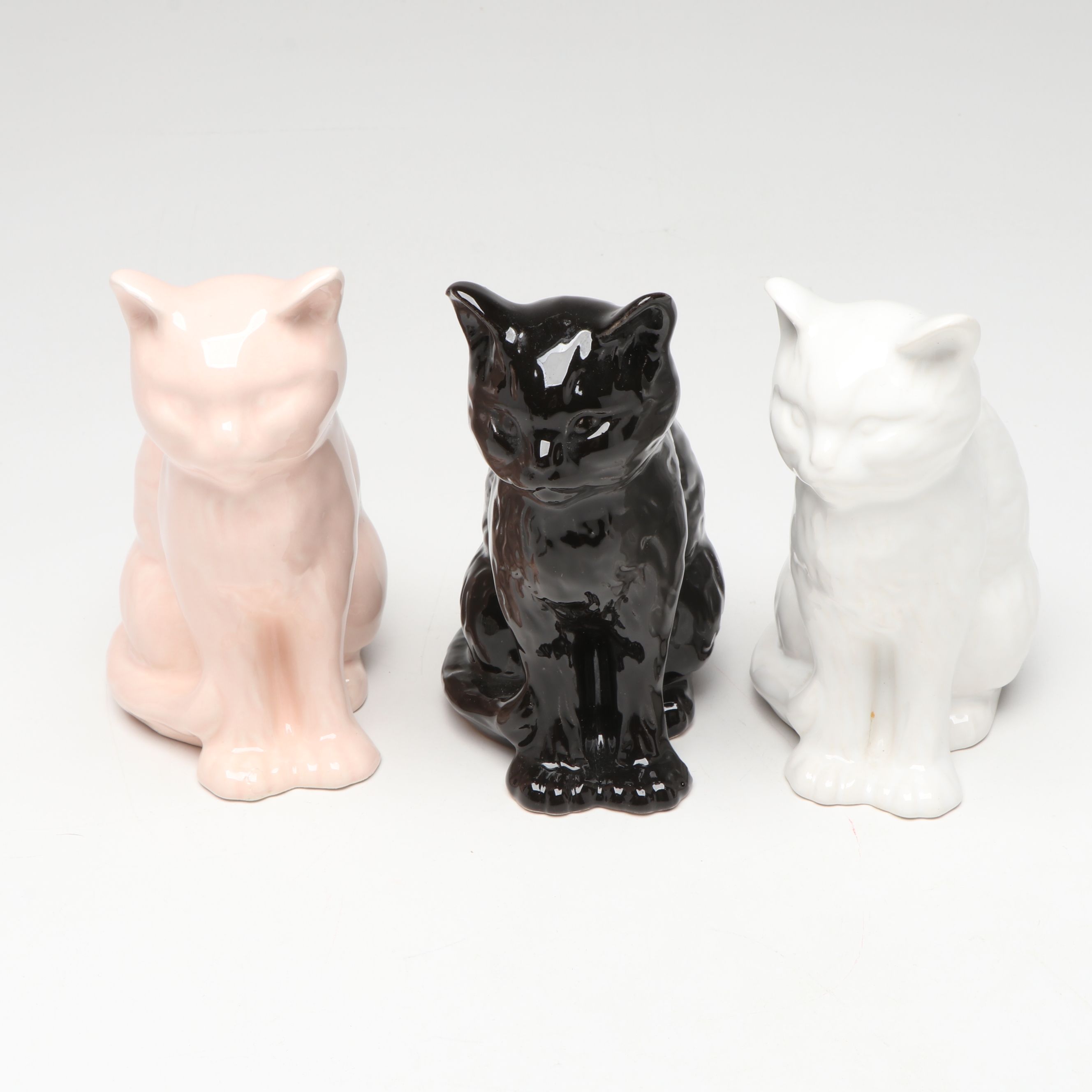 Beswick, Wade, SylvaC with Other Ceramic Cat Figurines, Mid to Late 20th Century