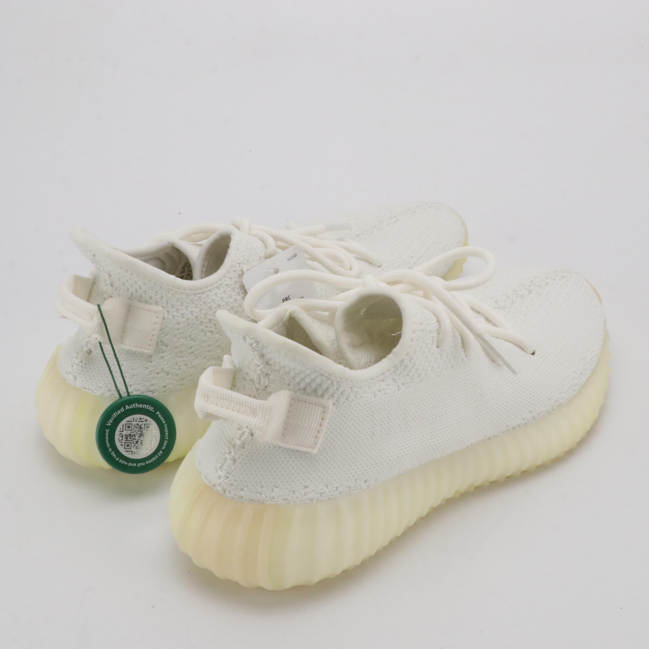 Men's Adidas Yeezy Boost 350 V2 White Sneakers in Box