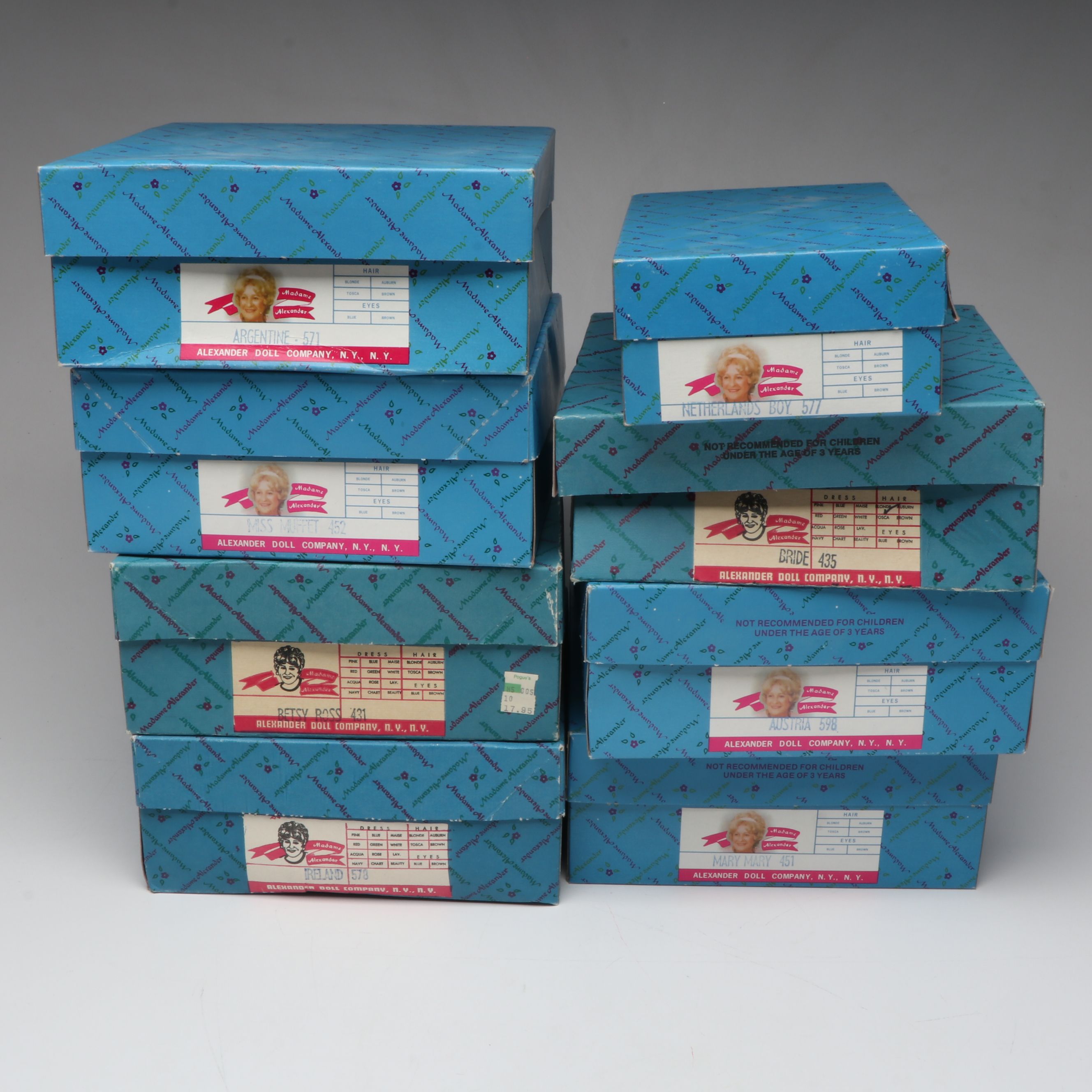 Madame Alexander International Collection and Other Dolls with Boxes