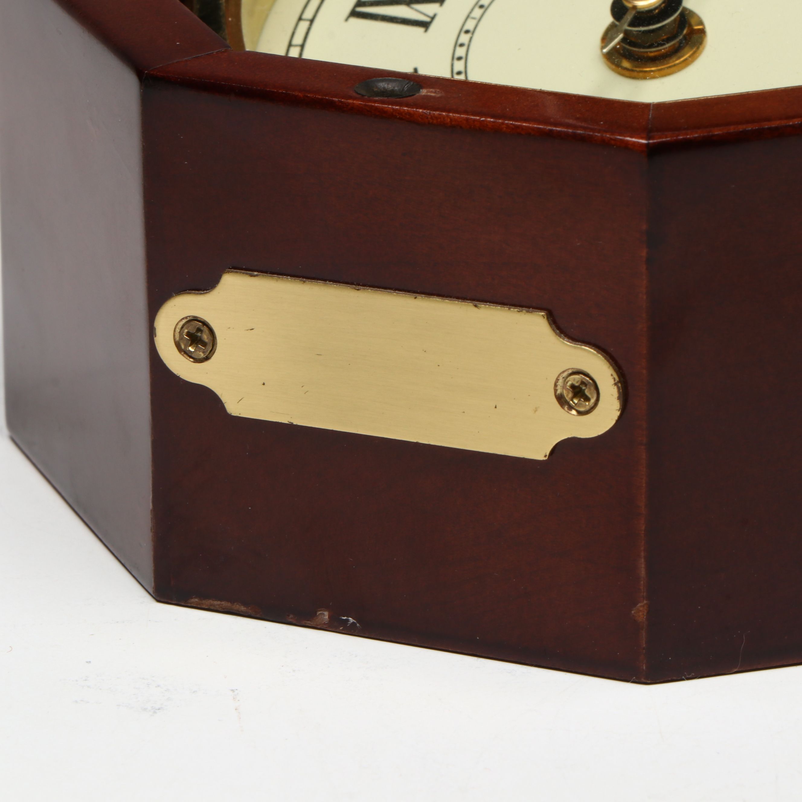 Bulova and Other Wooden Cased Desk Clock