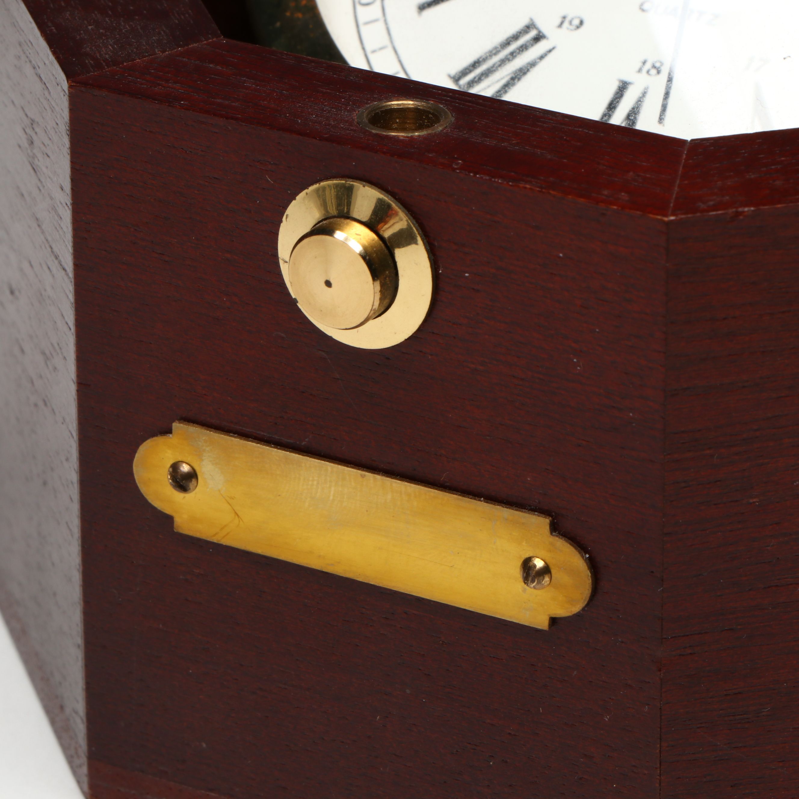 Bulova and Other Wooden Cased Desk Clock