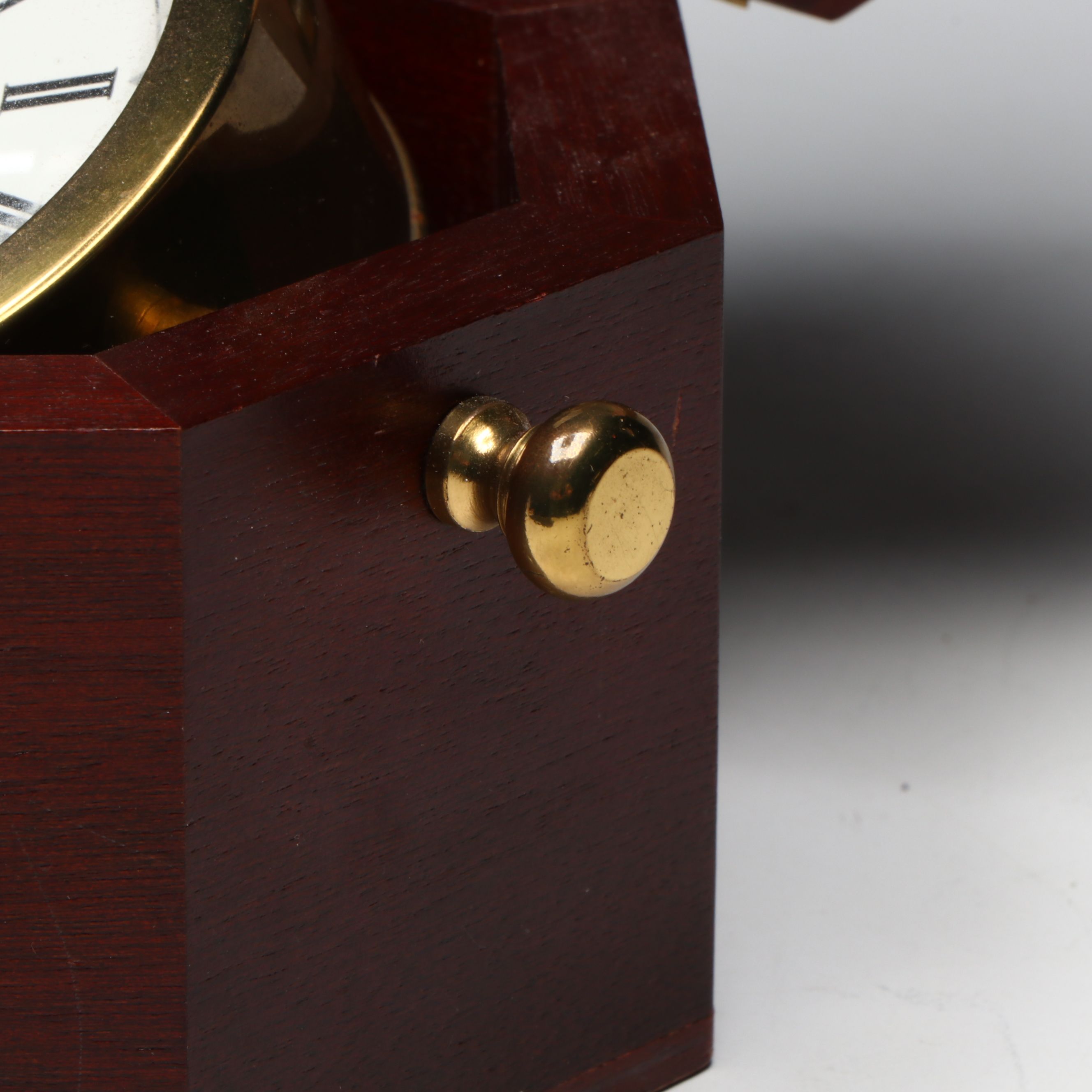Bulova and Other Wooden Cased Desk Clock
