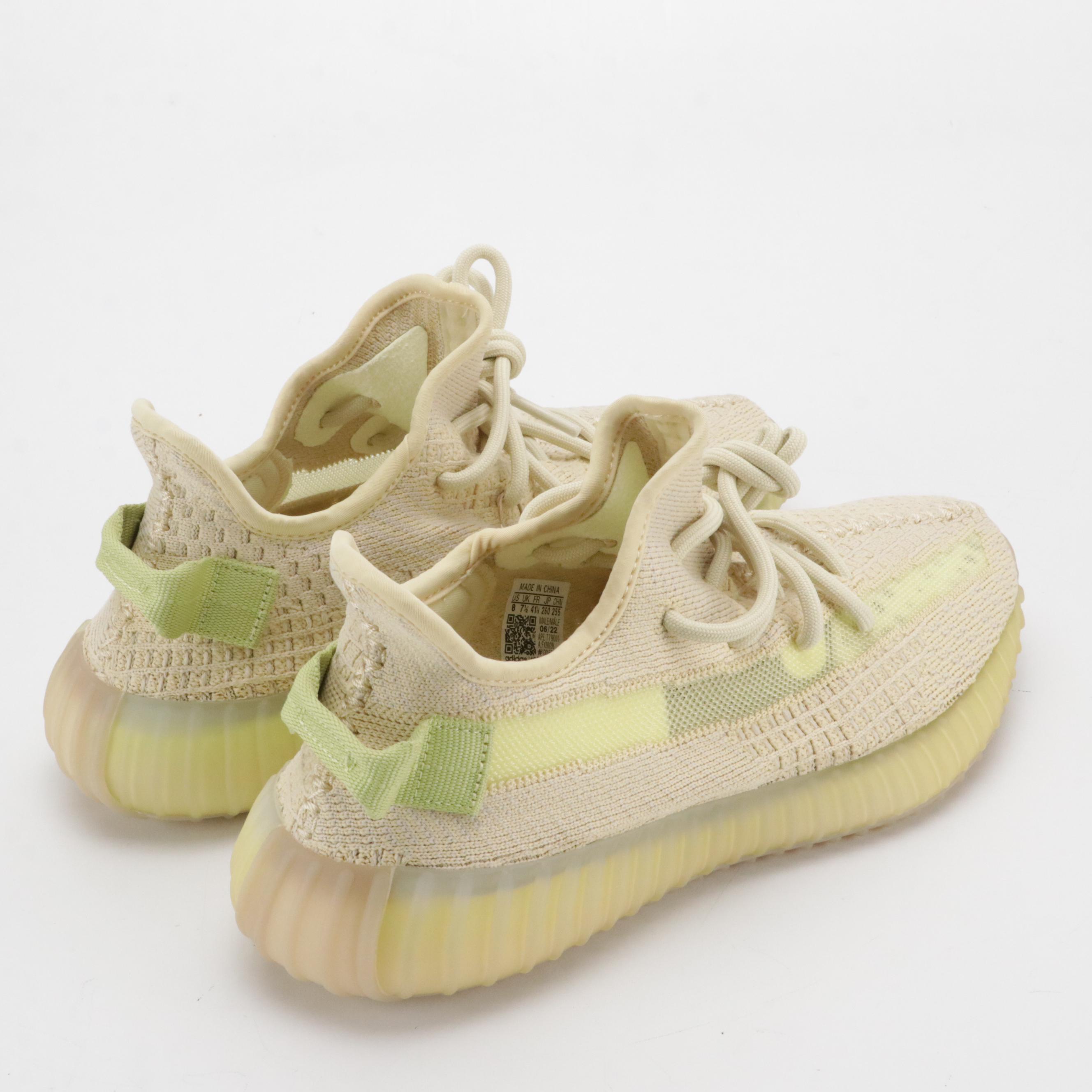 Men's Adidas Yeezy Boost 350 V2 "Flax" Sneakers in Box