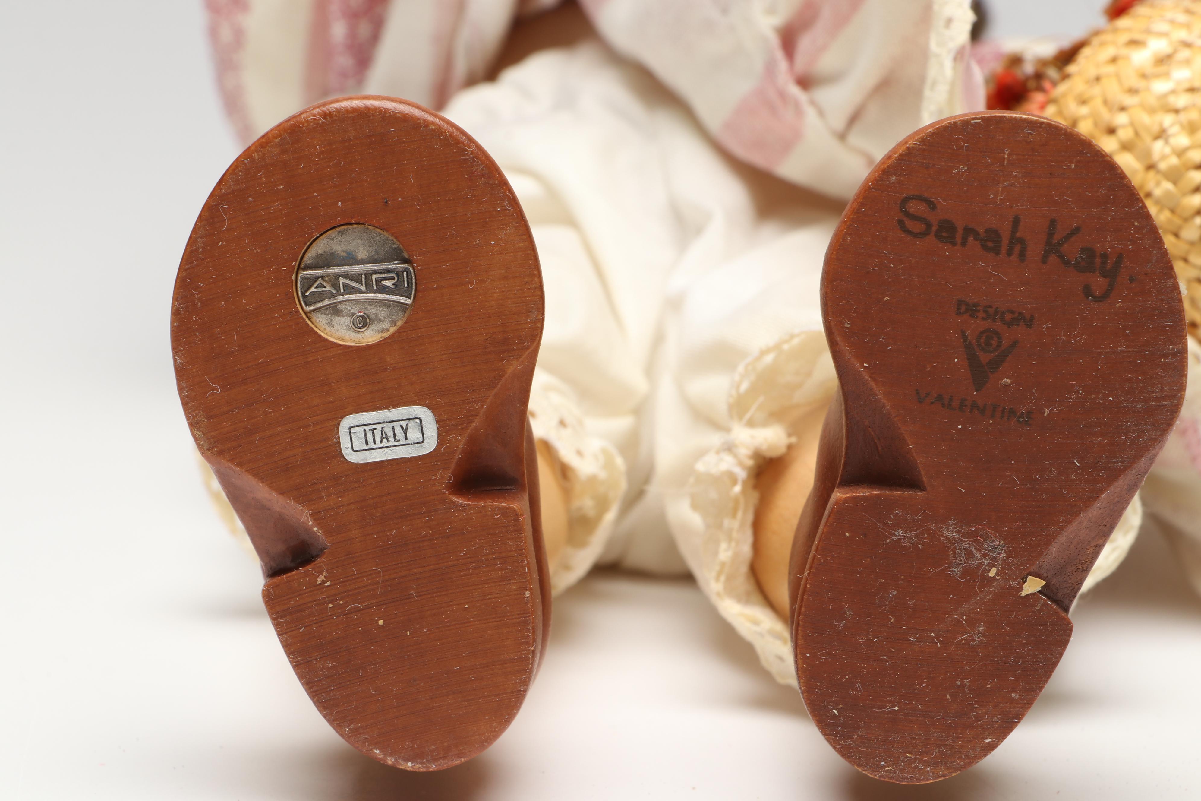 Sarah Kay for ANRI "Rebecca" and Italian "Jennifer" Wood Dolls