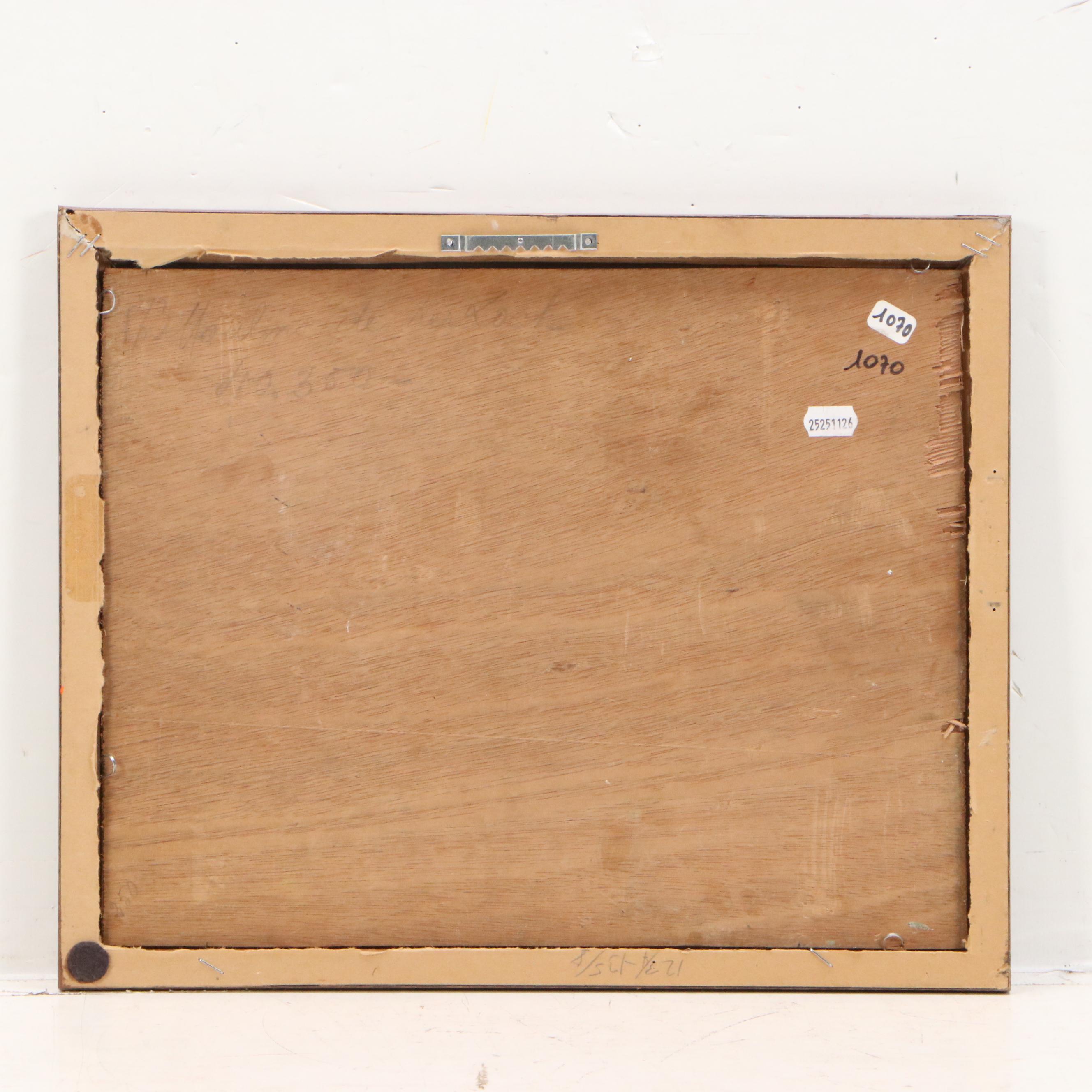 Oil Painting "Moulins de Kes Loch," Early to Mid-20th Century