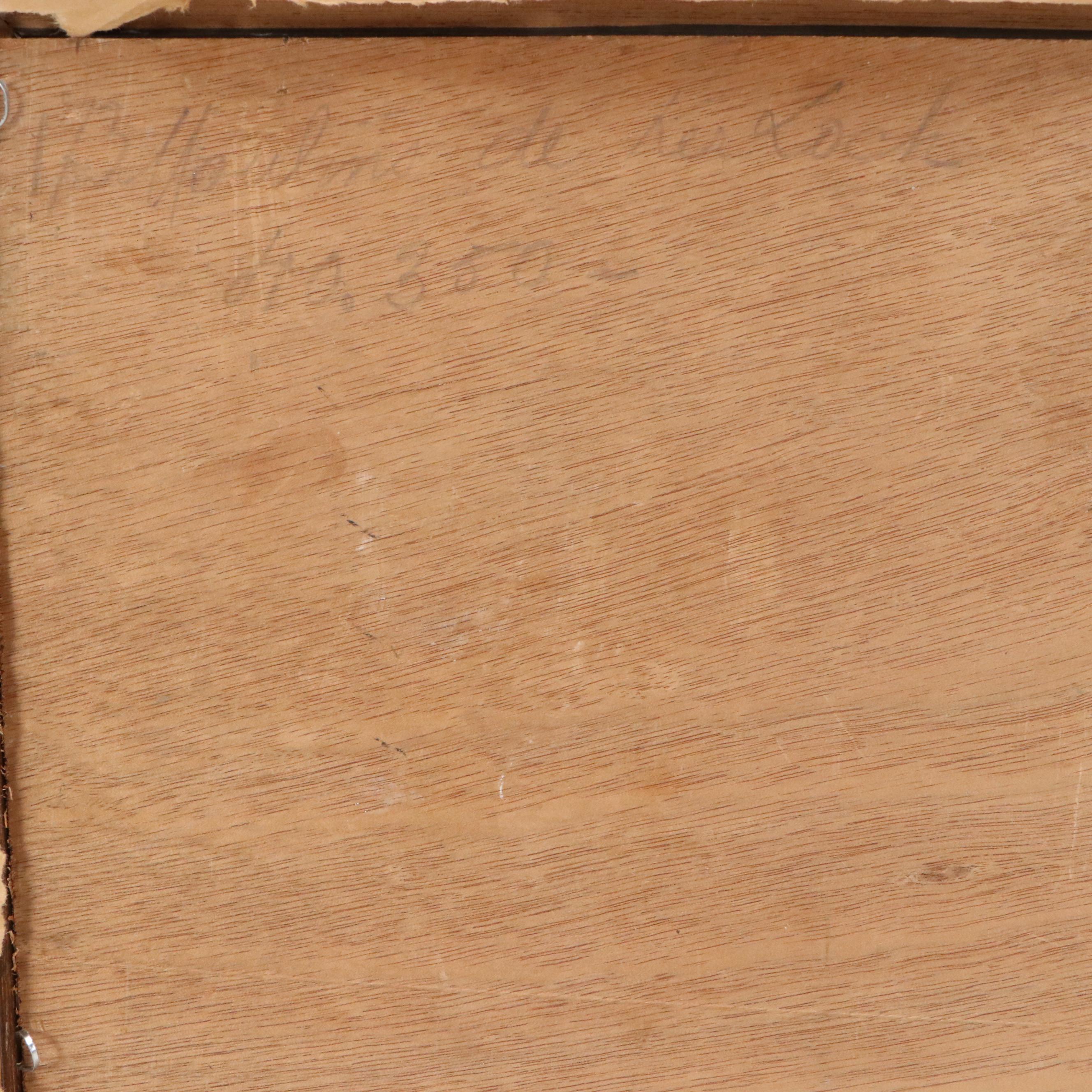 Oil Painting "Moulins de Kes Loch," Early to Mid-20th Century