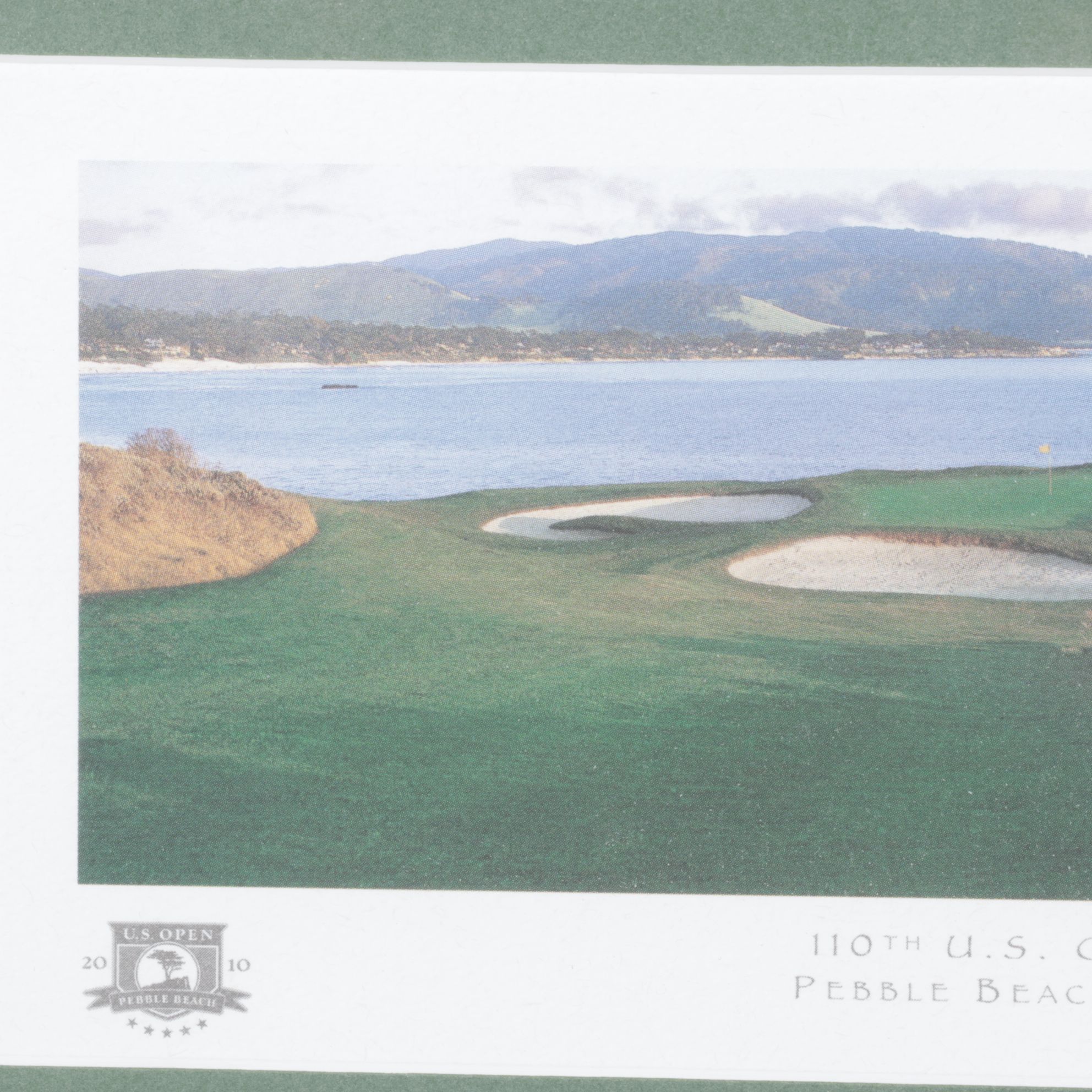 Offset Lithograph Photo of 7th Hole at Pebble Beach for 110th U.S. Open, 2010