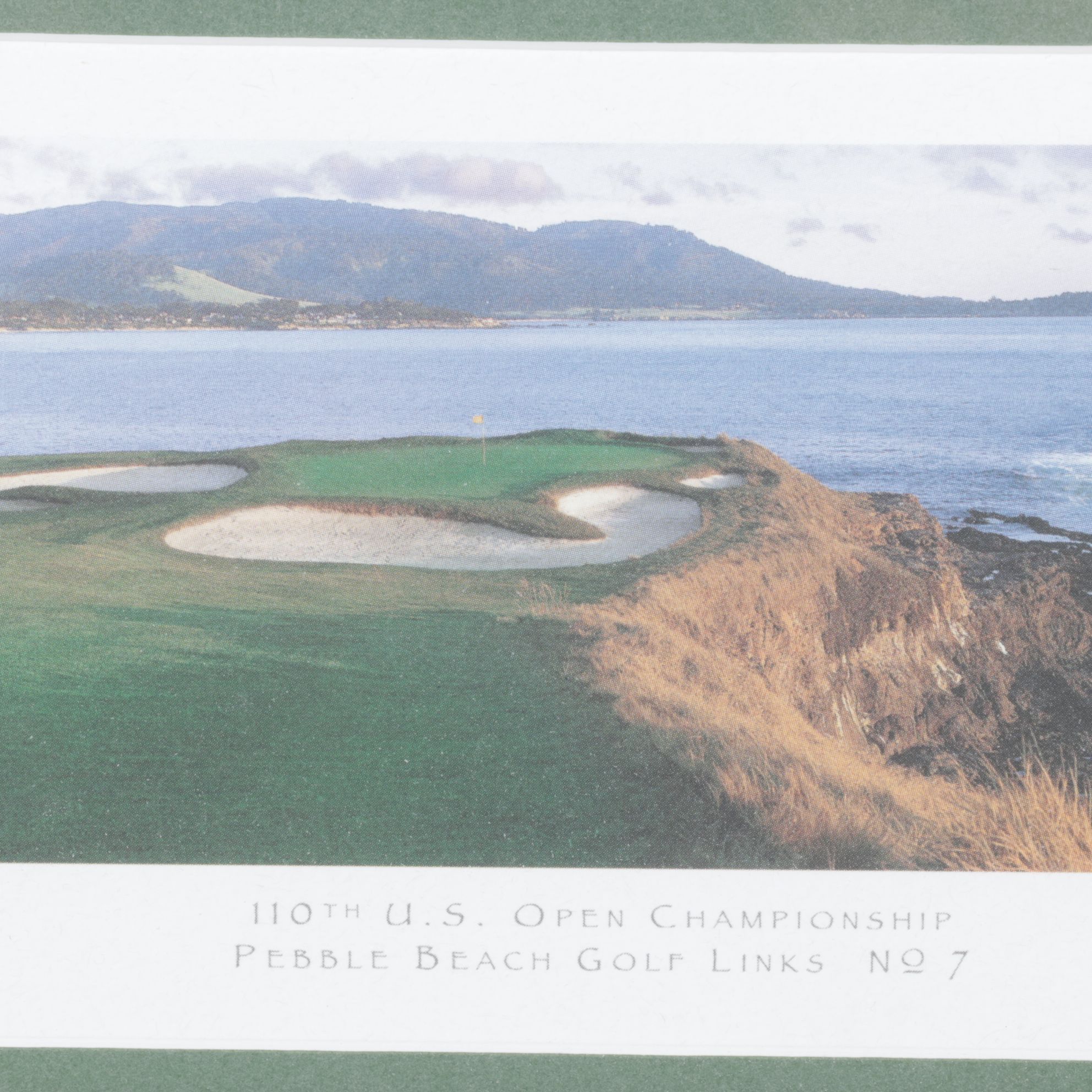 Offset Lithograph Photo of 7th Hole at Pebble Beach for 110th U.S. Open, 2010