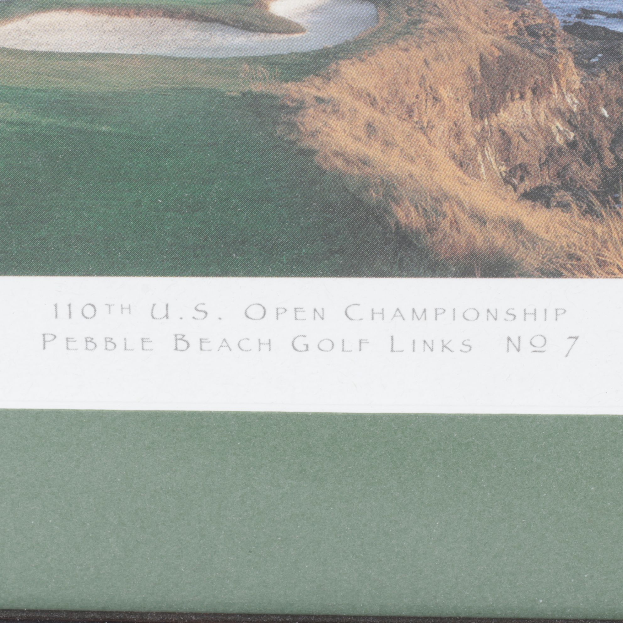 Offset Lithograph Photo of 7th Hole at Pebble Beach for 110th U.S. Open, 2010