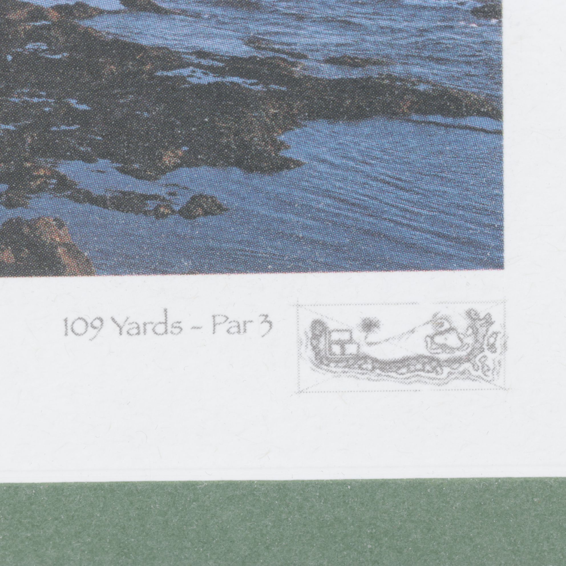 Offset Lithograph Photo of 7th Hole at Pebble Beach for 110th U.S. Open, 2010