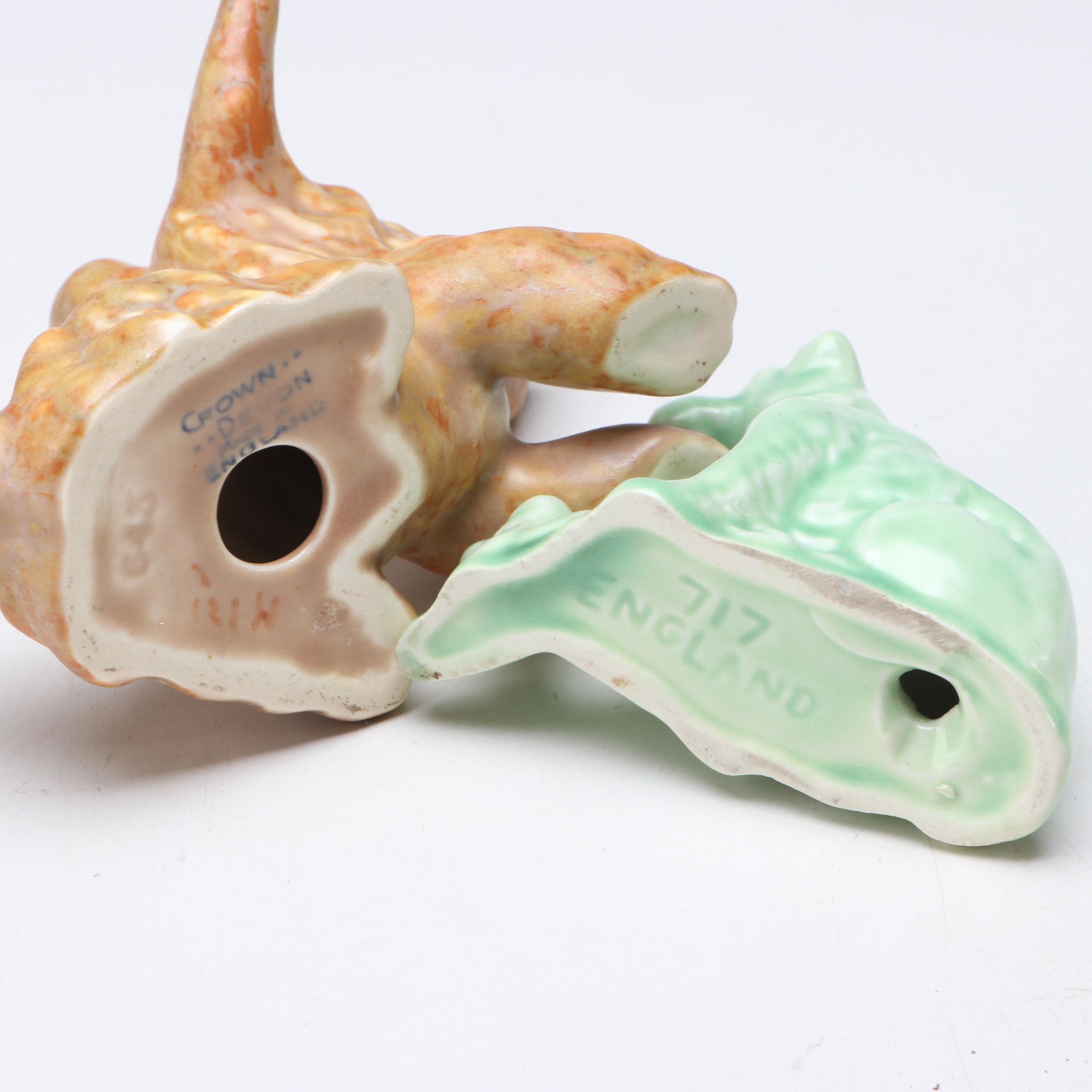 Crown Devon, SylvaC with Other Ceramic Animal Figurines and Trinket Dishes