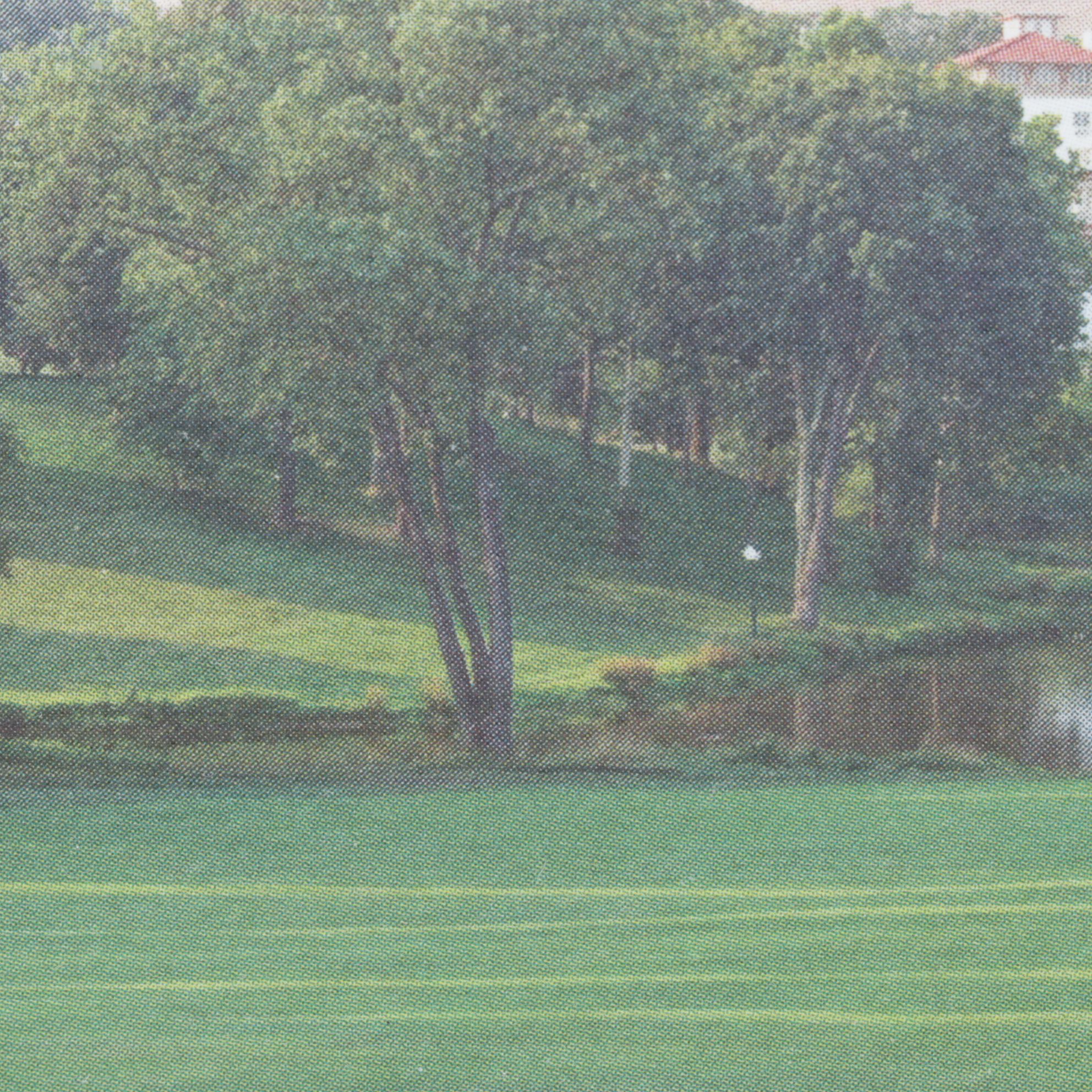 Offset Lithograph Photo of 18th Hole at Congressional Country Club Blue Course