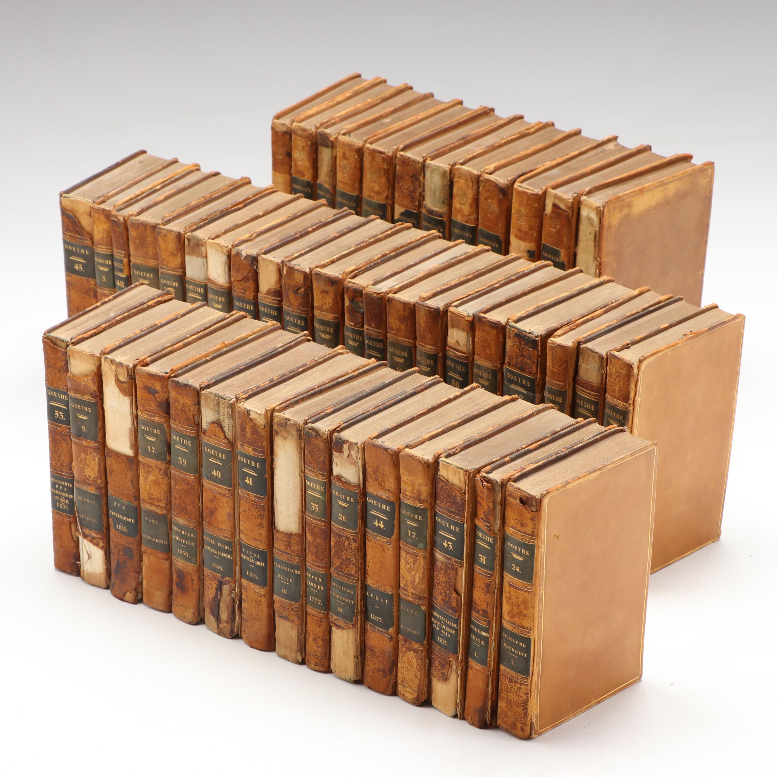 "Goethe's Werke" and "Gotthold Ephraim Lessing's Rammlitche Schriften"