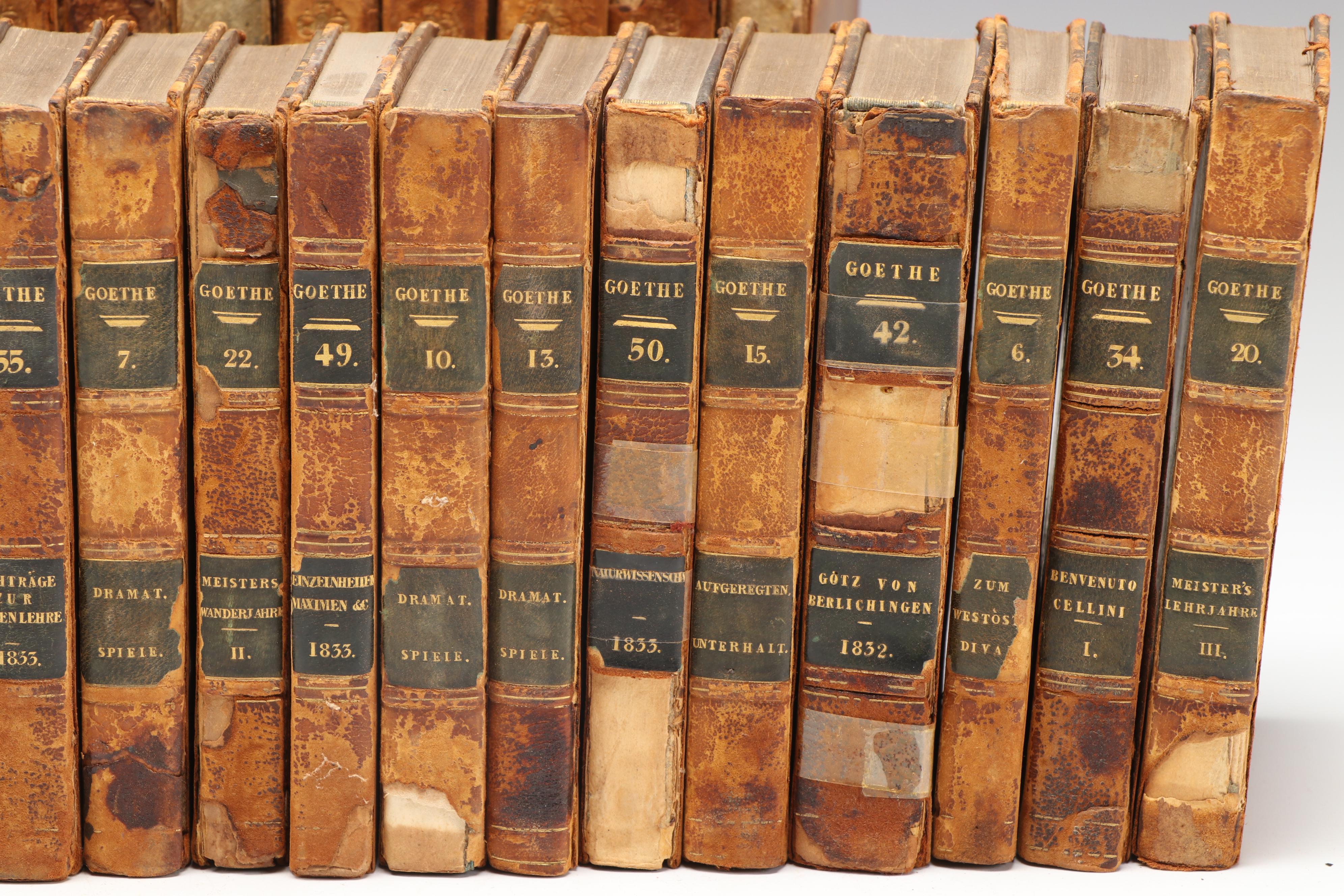 "Goethe's Werke" and "Gotthold Ephraim Lessing's Rammlitche Schriften"