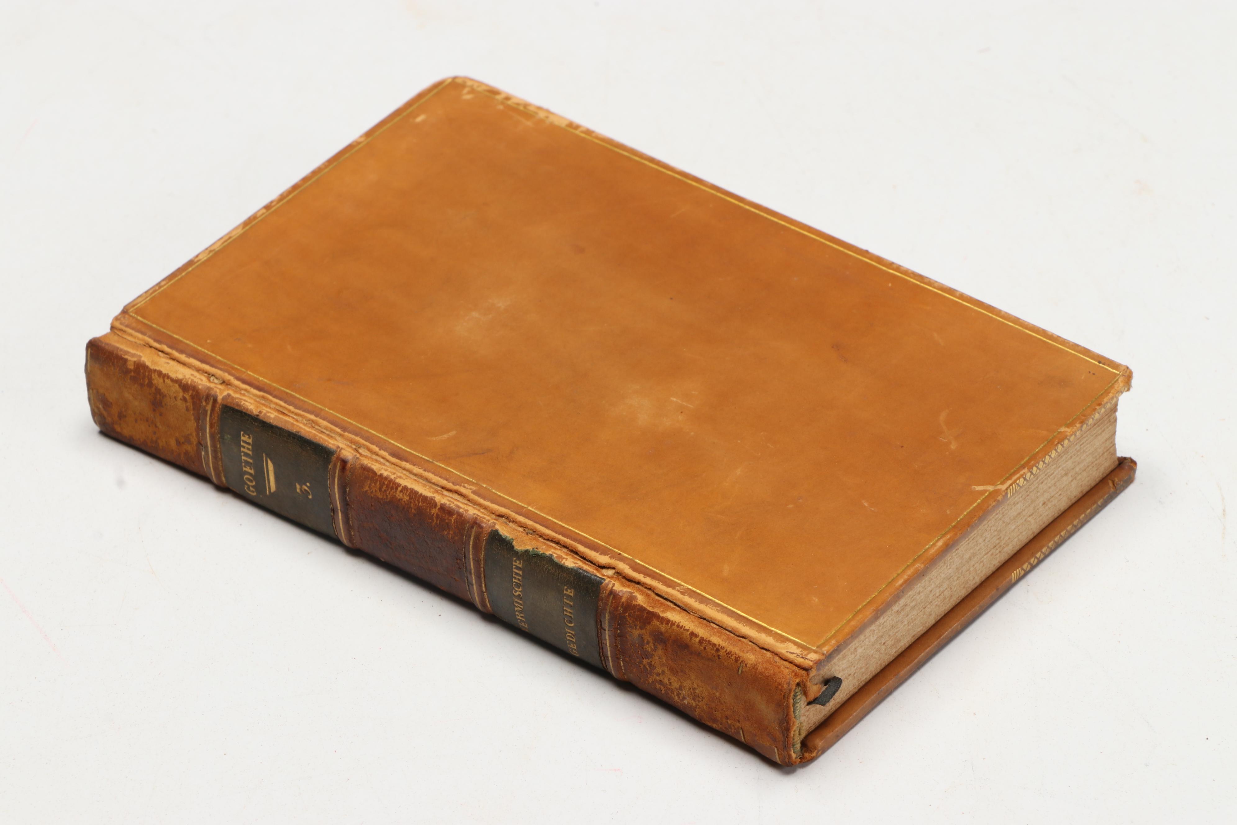 "Goethe's Werke" and "Gotthold Ephraim Lessing's Rammlitche Schriften"