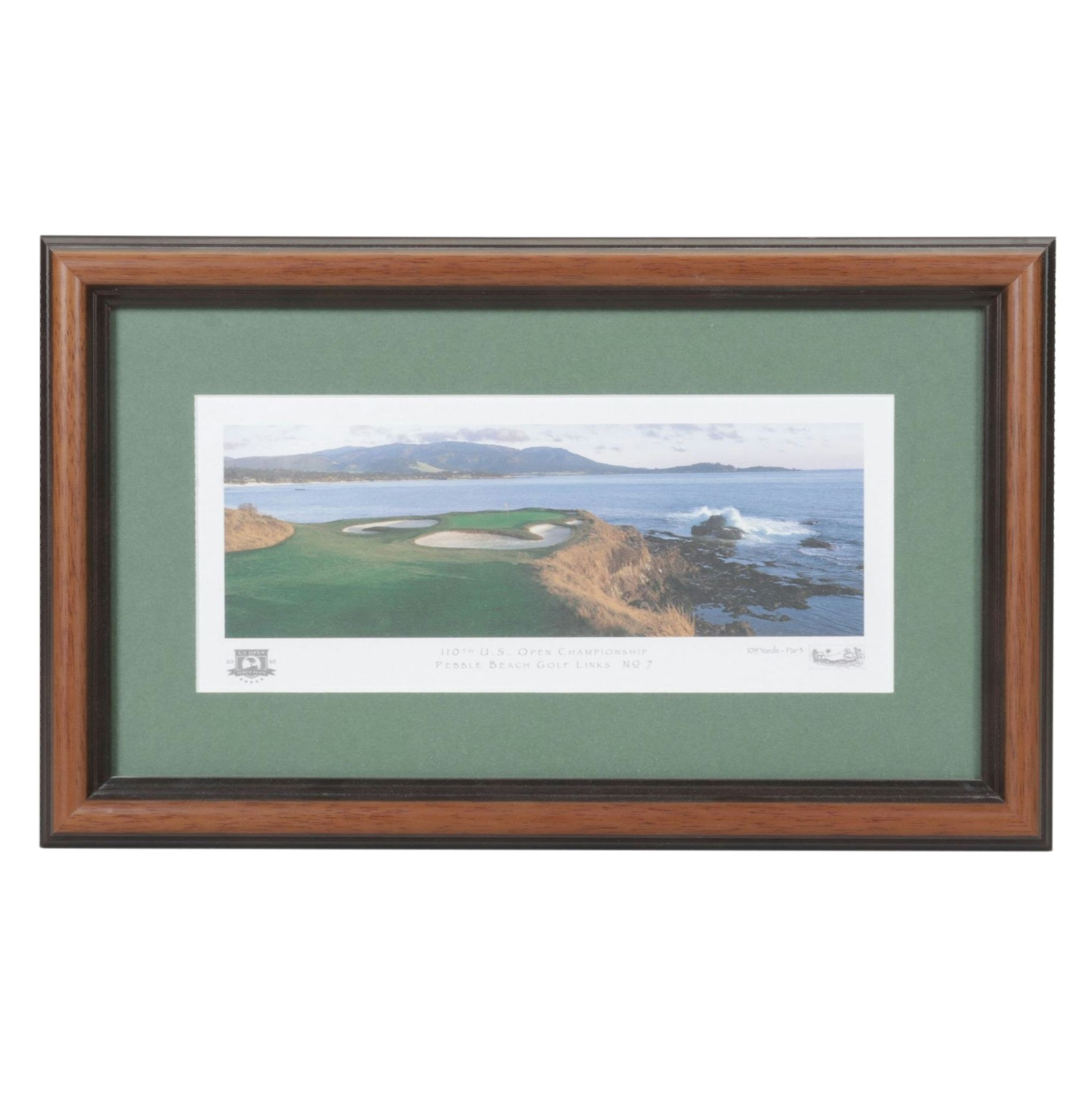 Offset Lithograph Photo of 7th Hole at Pebble Beach for 110th U.S. Open, 2010
