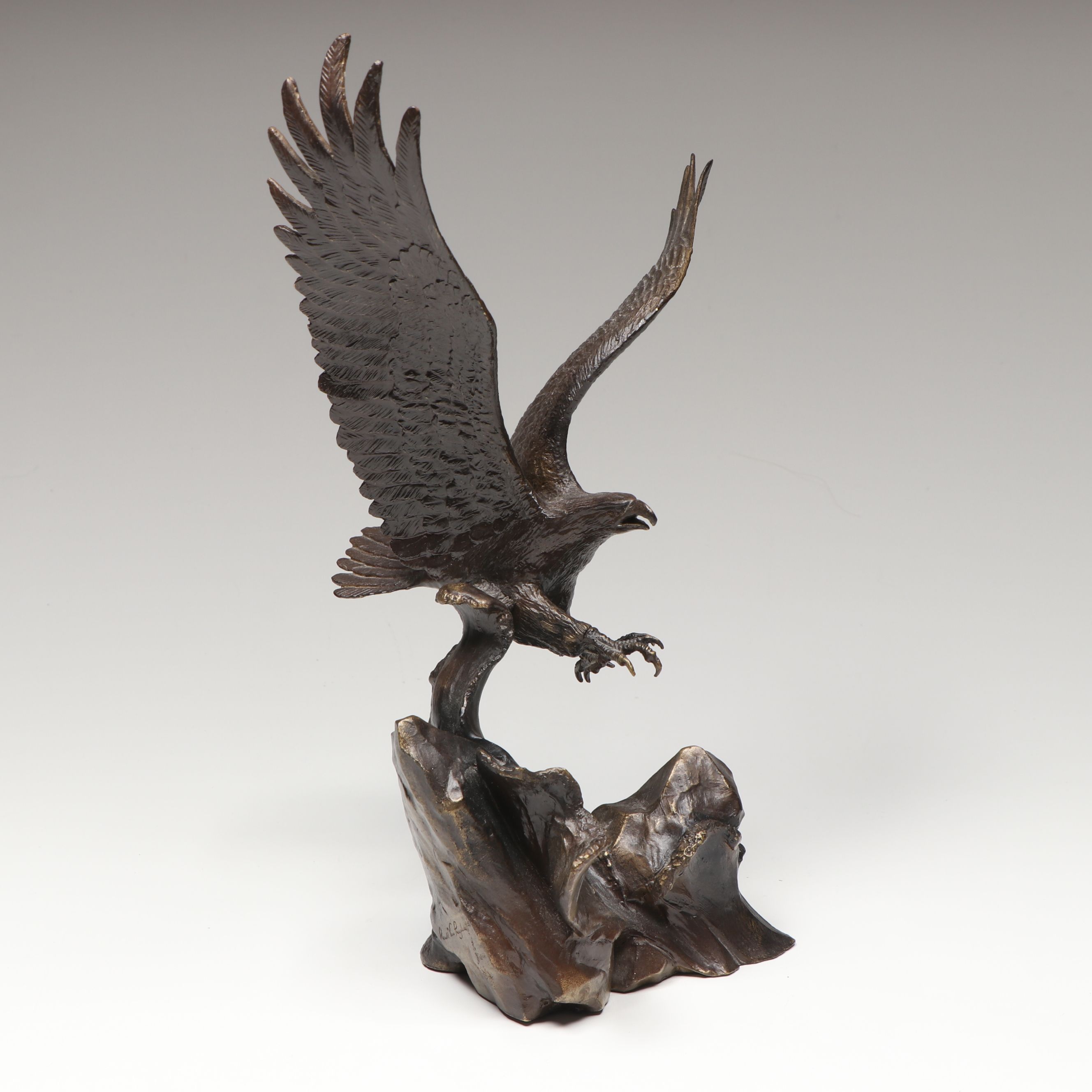 After Ronald Van Ruyckevelt "Wings of Glory" Bronze Sculpture