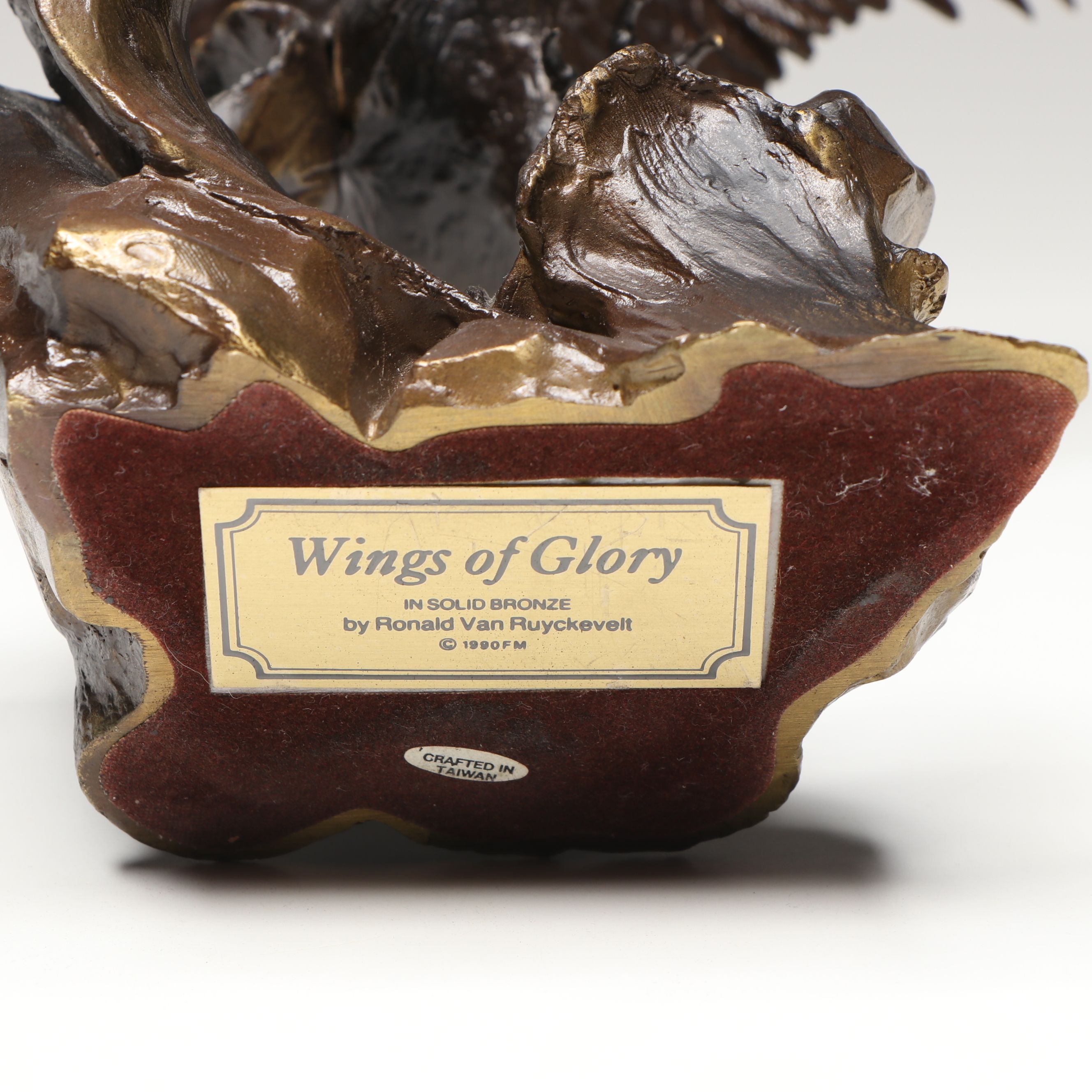 After Ronald Van Ruyckevelt "Wings of Glory" Bronze Sculpture