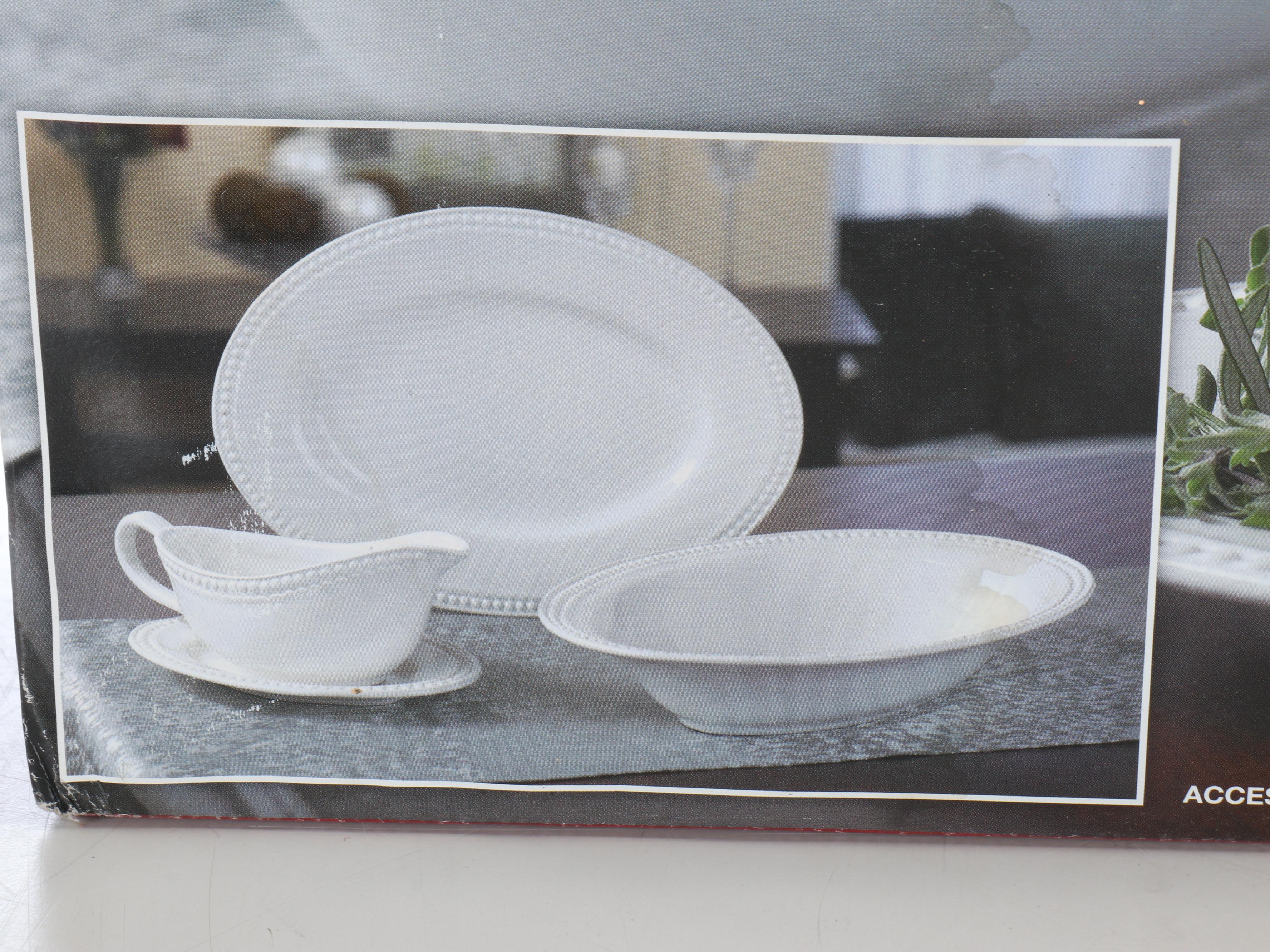 Costco Ceramic Four-Piece Ceramic Dishes with Other Serving Pieces