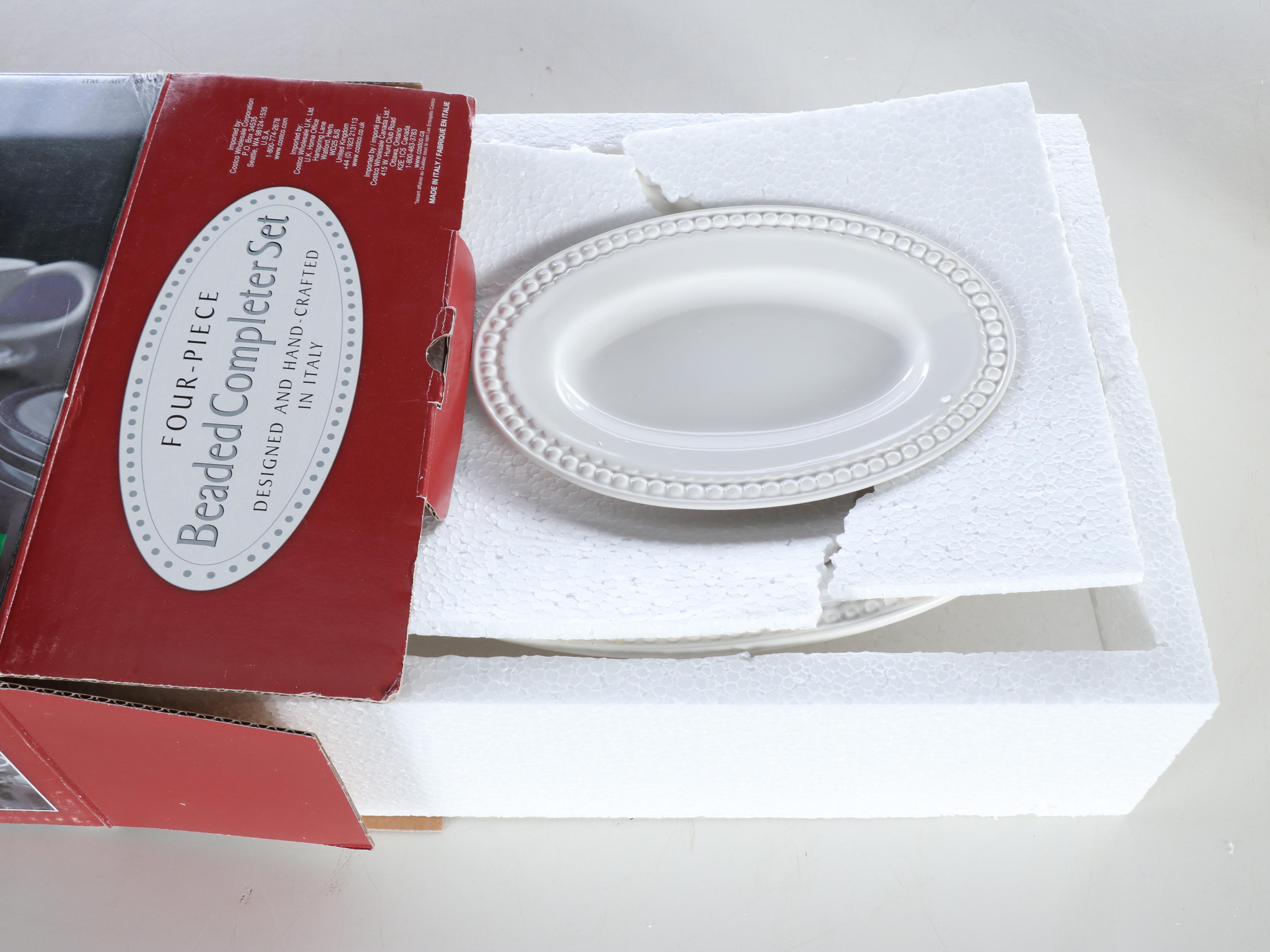 Costco Ceramic Four-Piece Ceramic Dishes with Other Serving Pieces