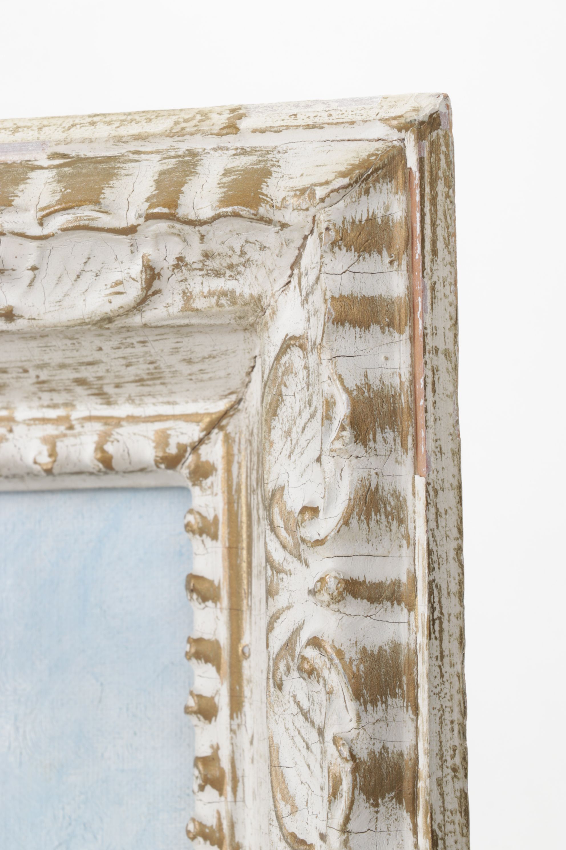 Louise Karshner Winter Landscape Oil Painting of Cottages Near a Stream, 1967