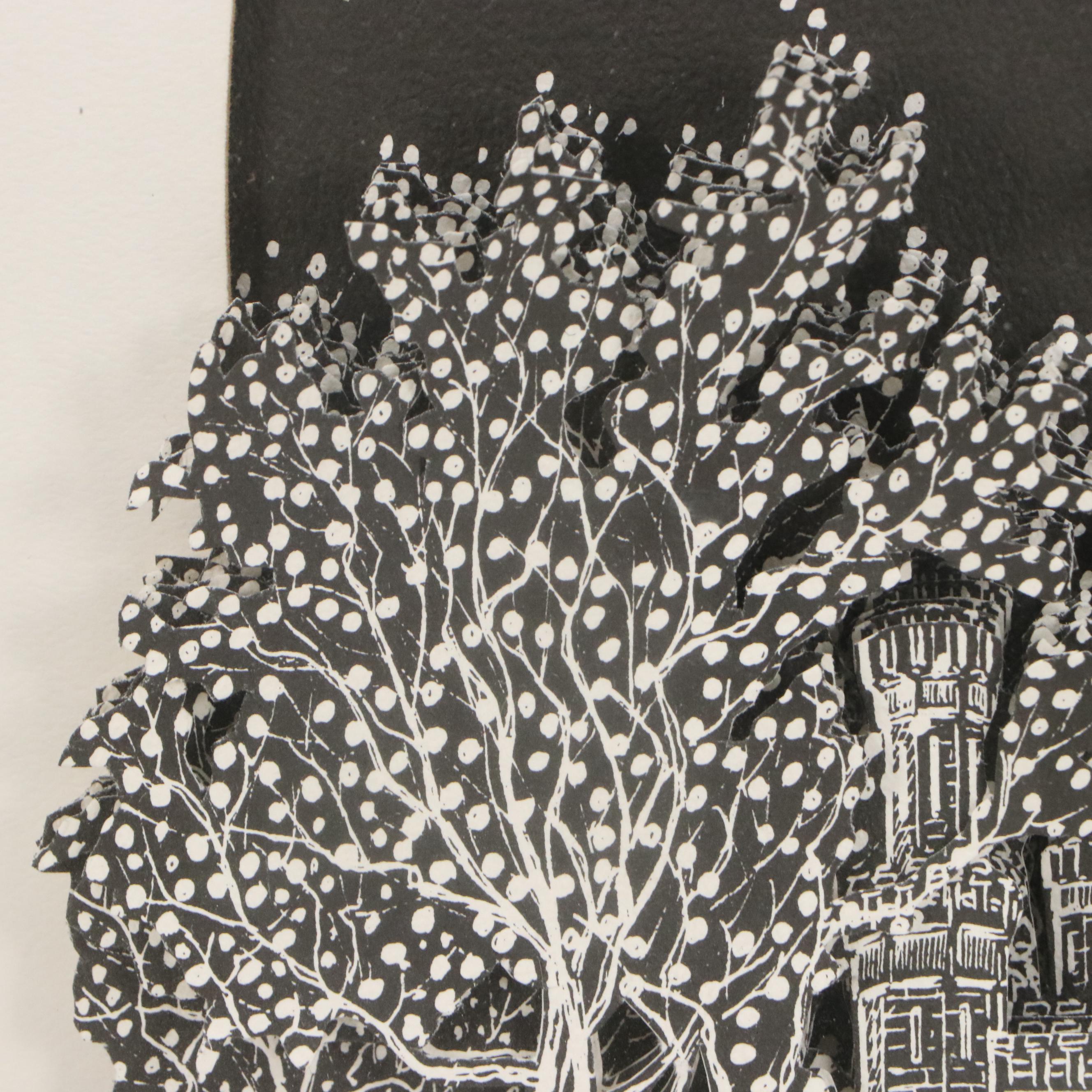 Diana Weber Dimensional Lithograph "Chicago in Dimension," 1981