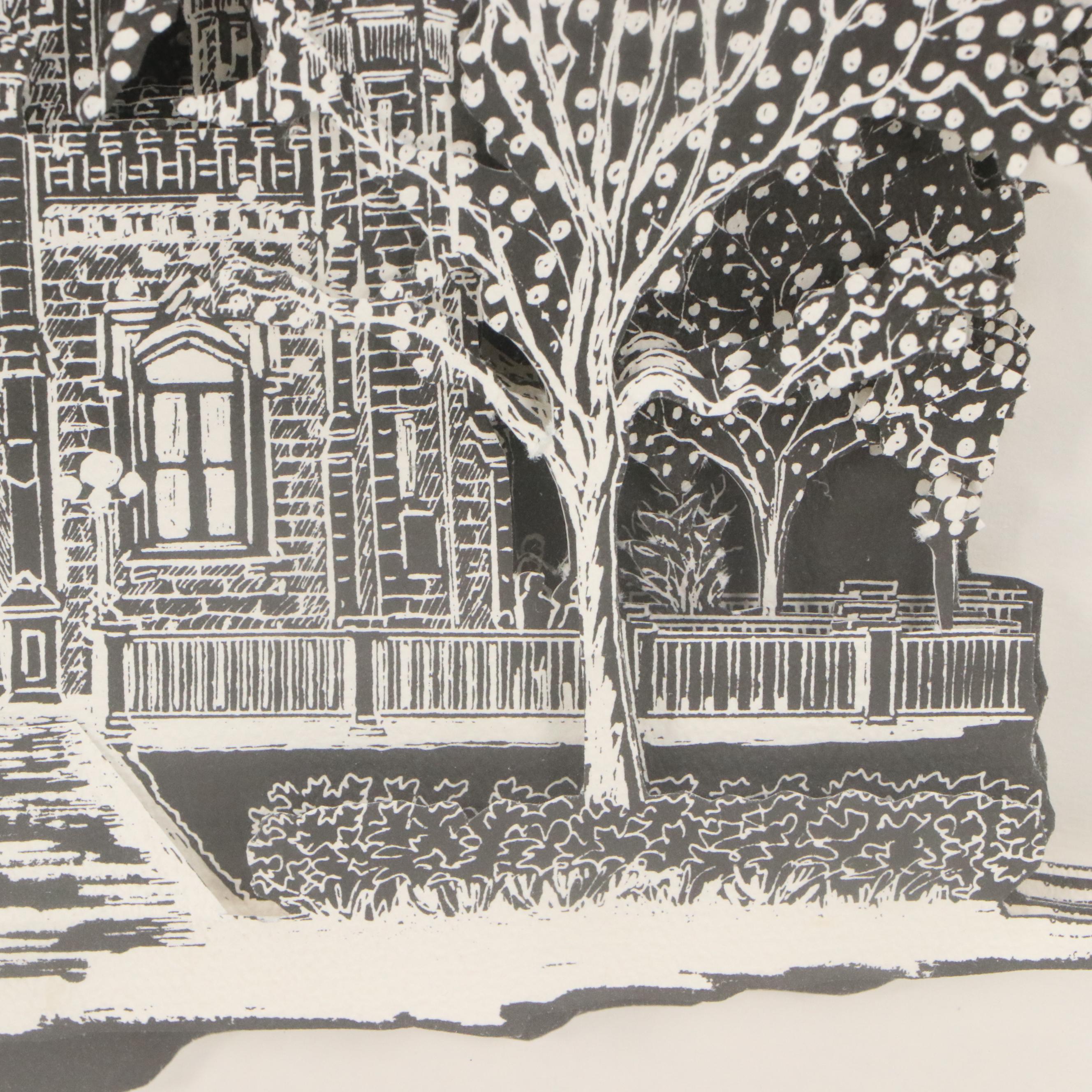 Diana Weber Dimensional Lithograph "Chicago in Dimension," 1981