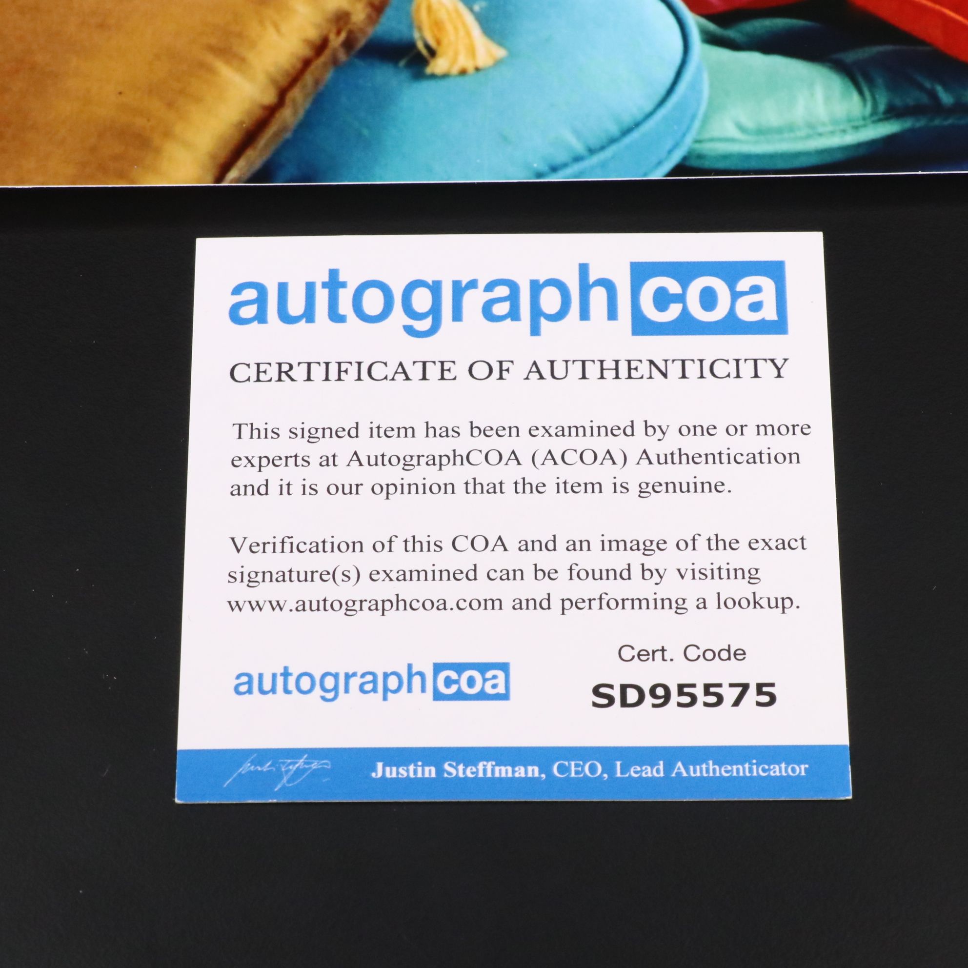 Barbara Eden Signed "I Dream of Jeannie" TV Print