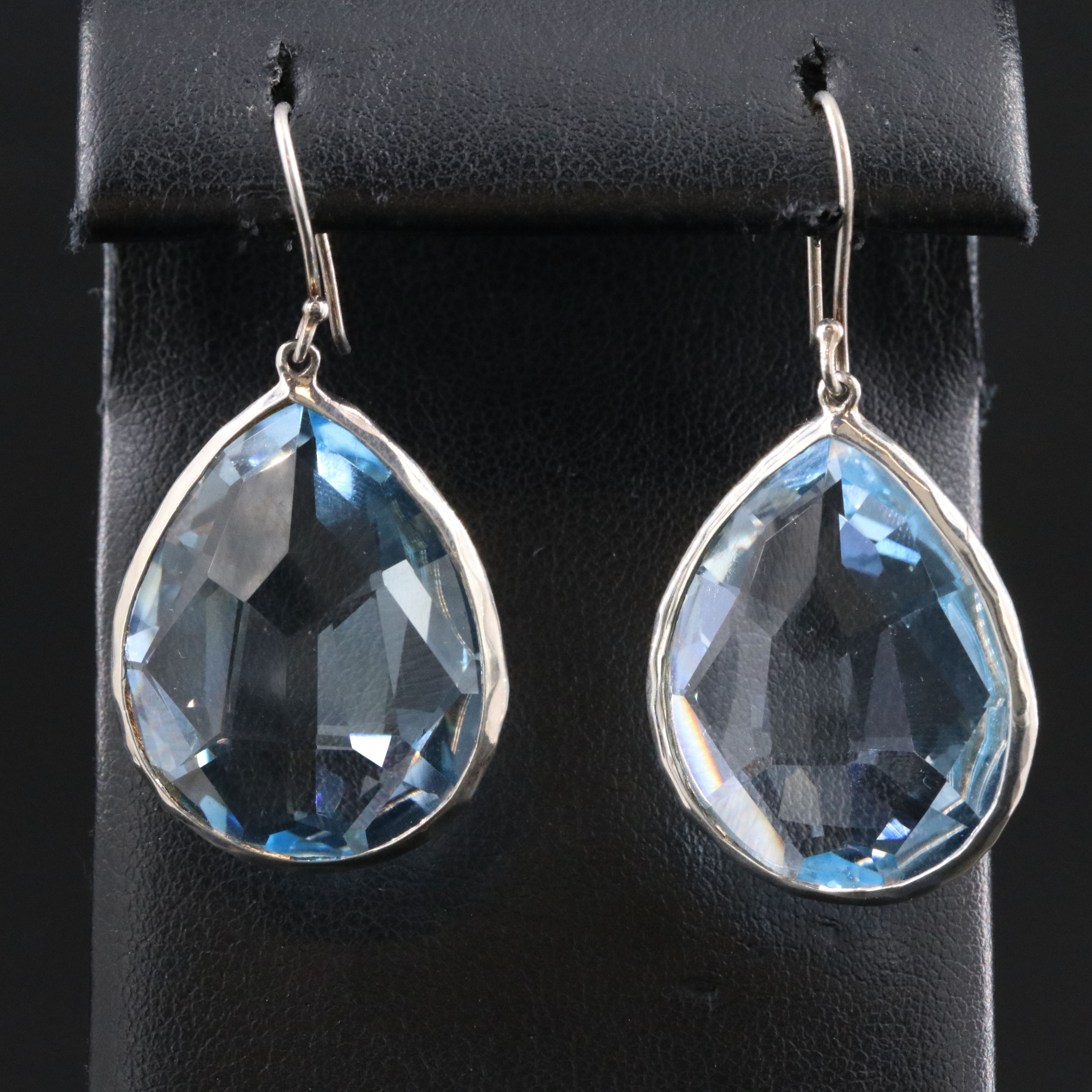 Ippolita Rock Candy Sterling and Blue Topaz Earrings