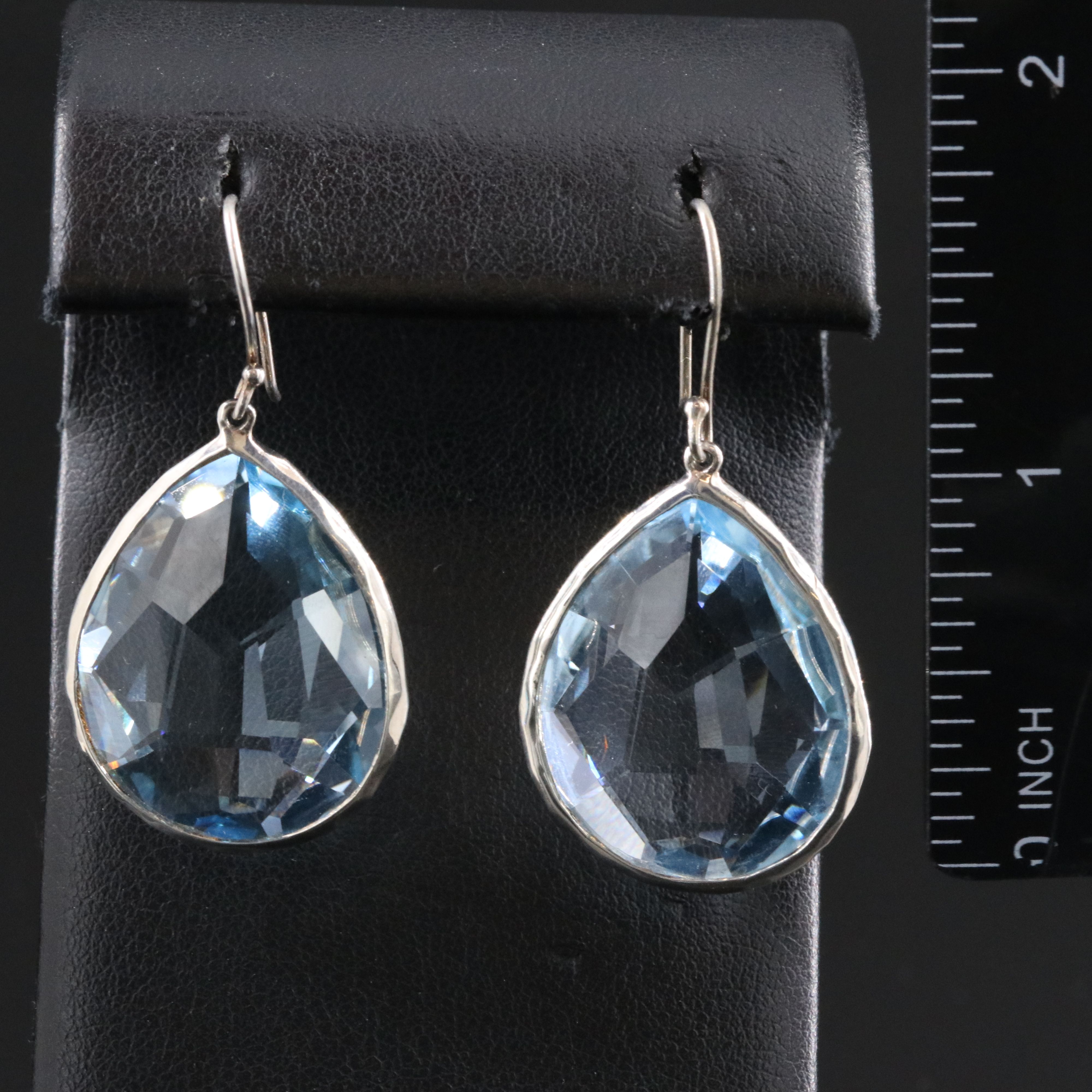 Ippolita Rock Candy Sterling and Blue Topaz Earrings