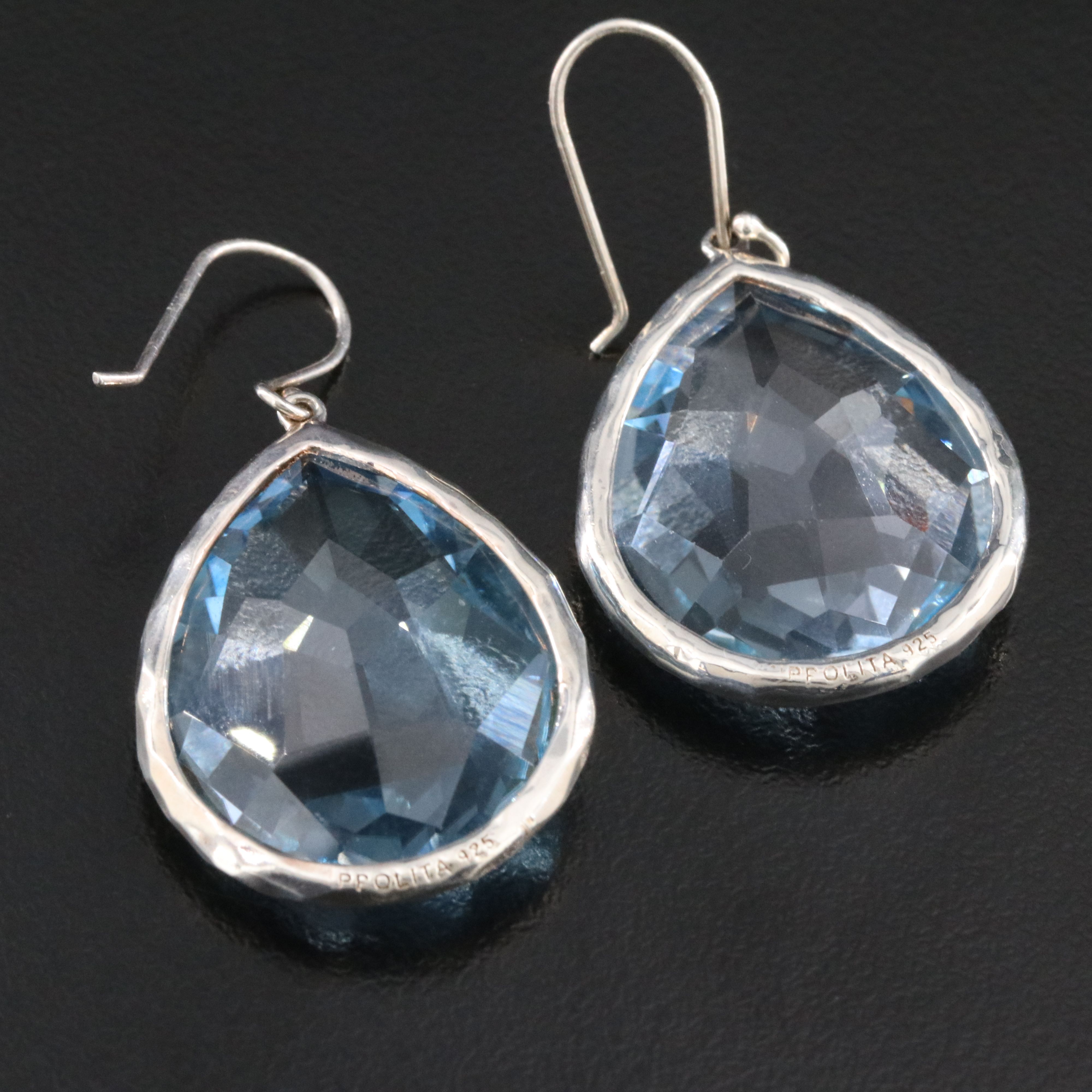 Ippolita Rock Candy Sterling and Blue Topaz Earrings
