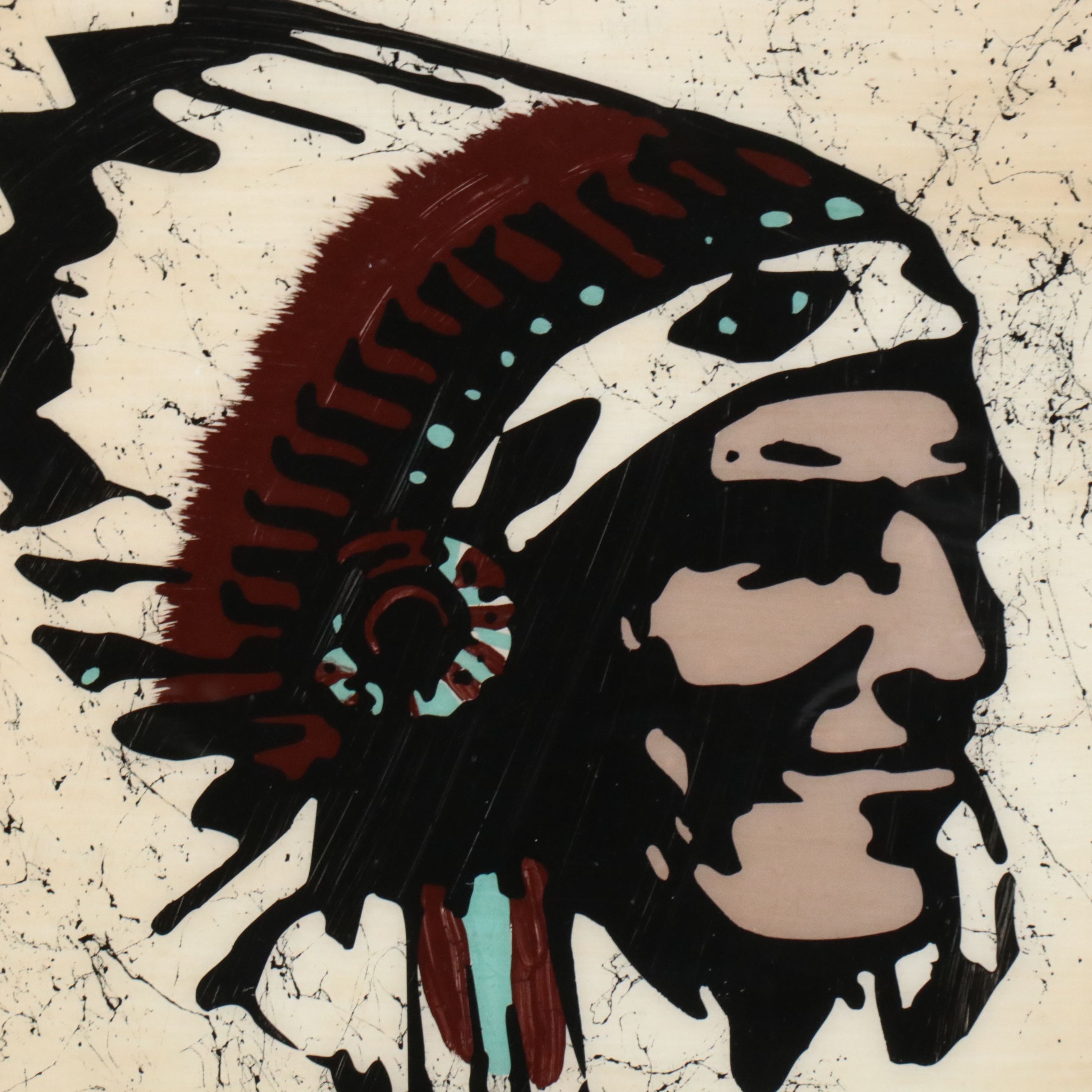 Sleepy Eye Feed & Grain Reverse Painted Window Sign