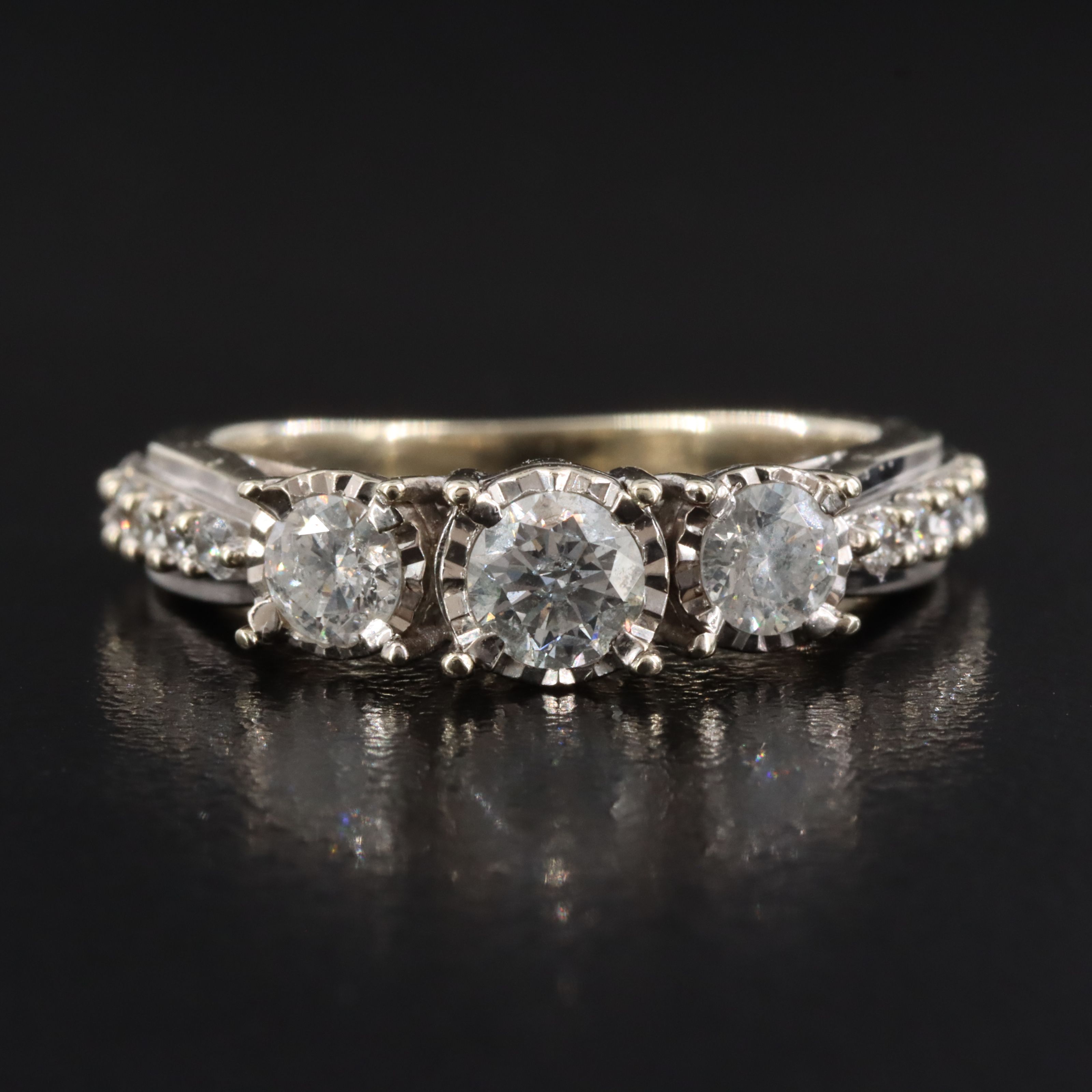14K 0.82 CTW Diamond Ring