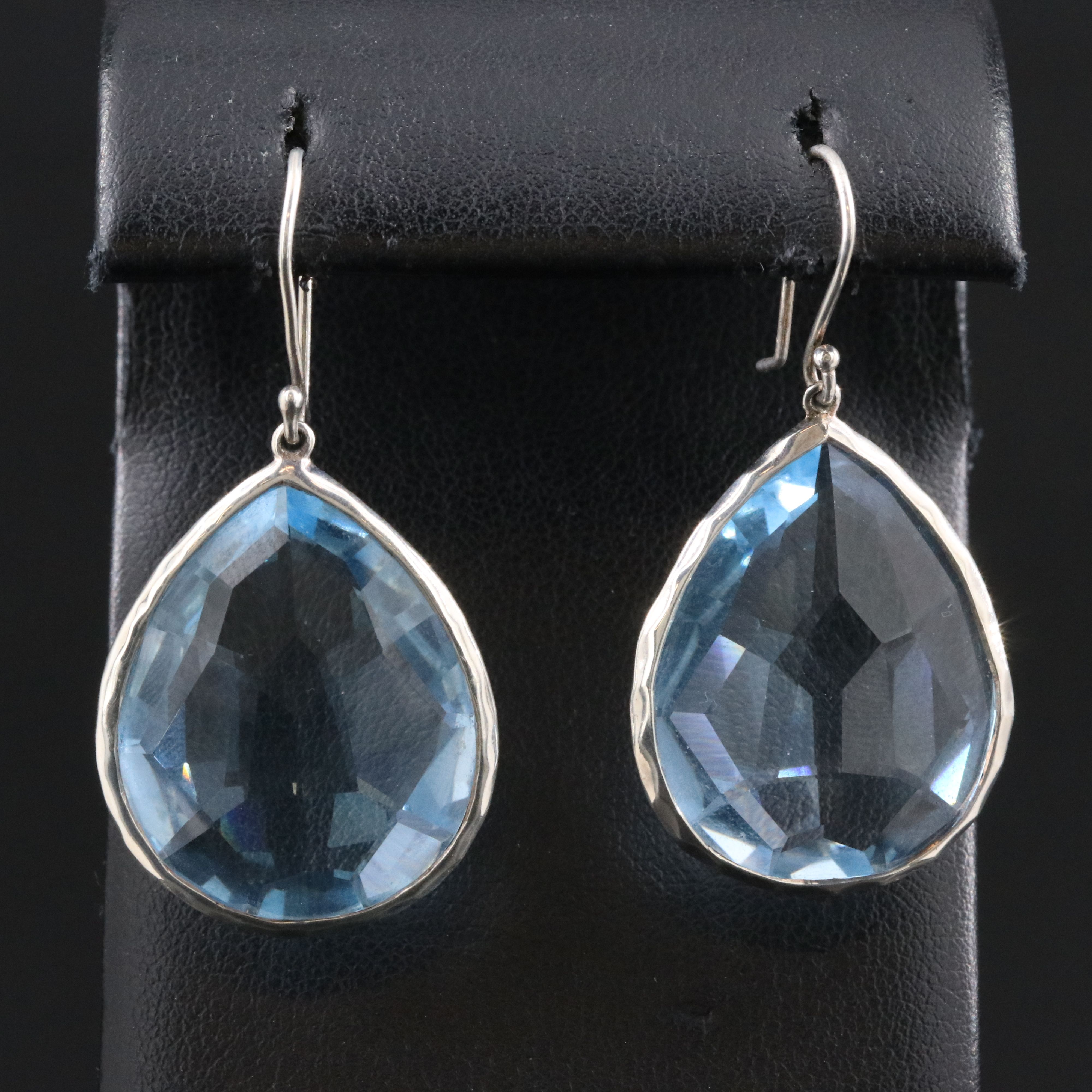 Ippolita Rock Candy Sterling and Blue Topaz Drop Earrings